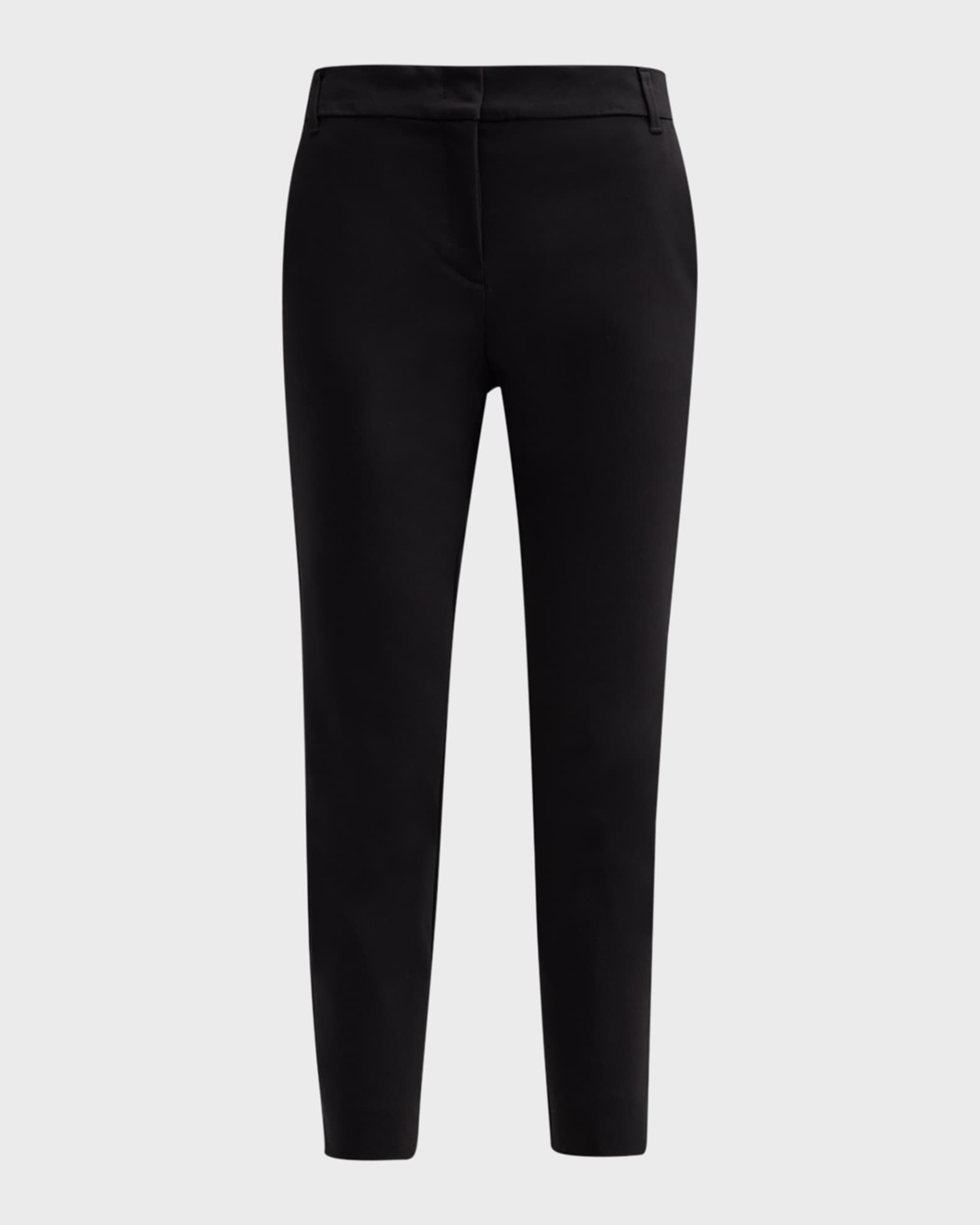 Marella Macario Cropped Skinny Stretch Cotton Trousers