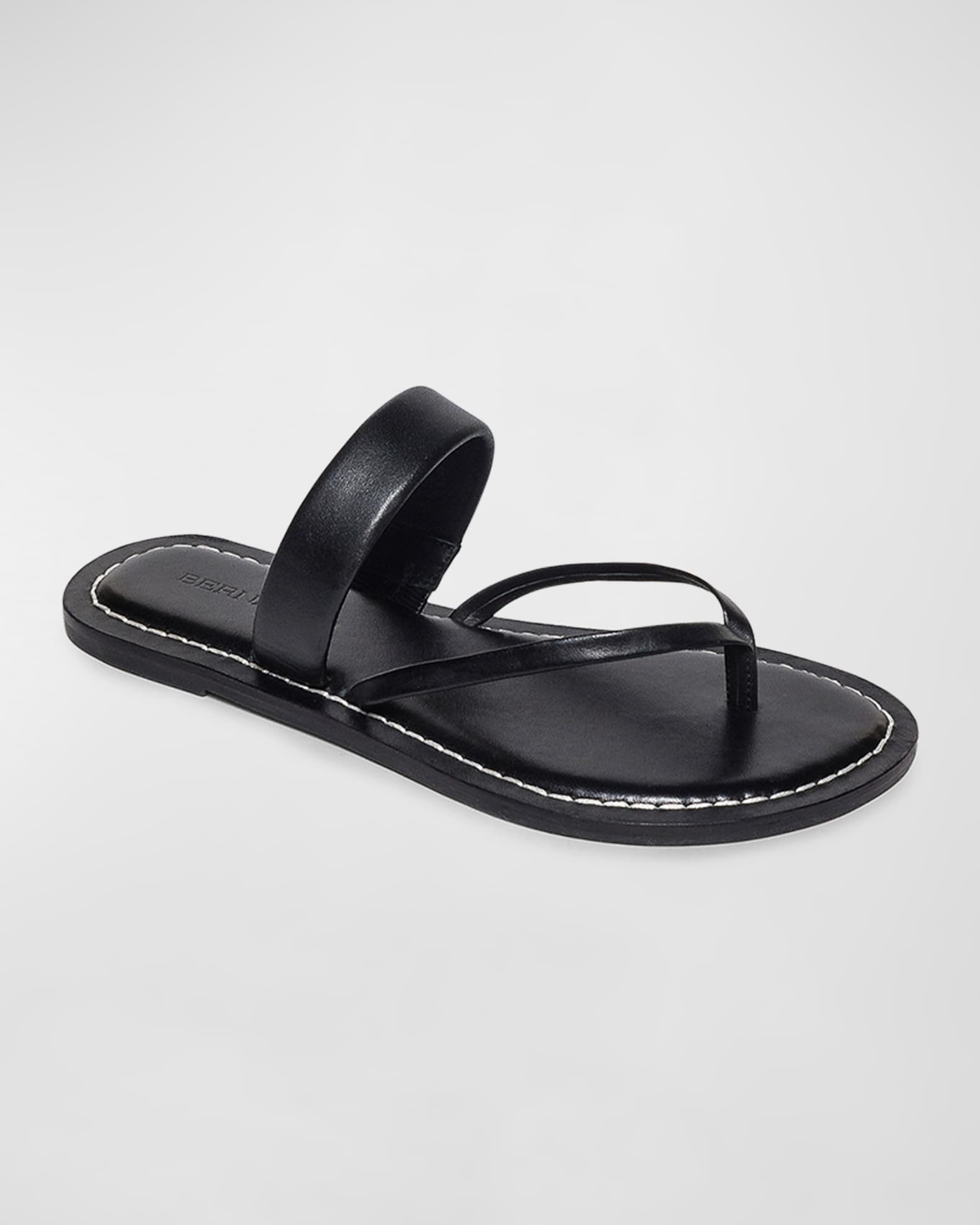 THONG SANDAL IN BRONZE BROWN CALFSKIN