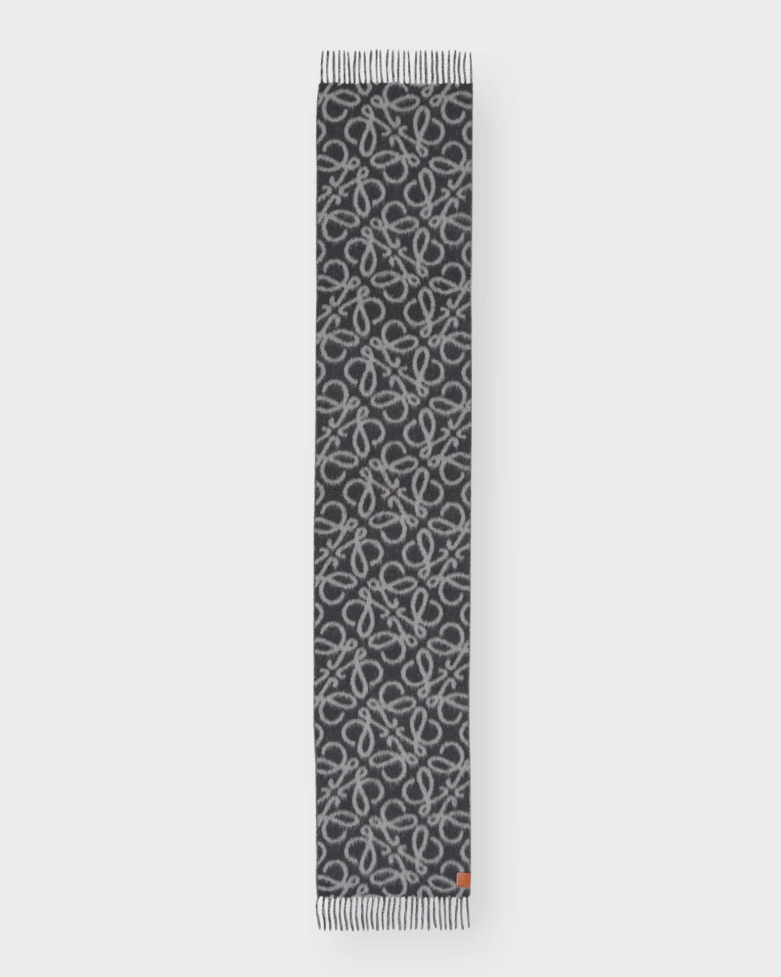 Loewe Anagram Wool Blend Scarf Neiman Marcus