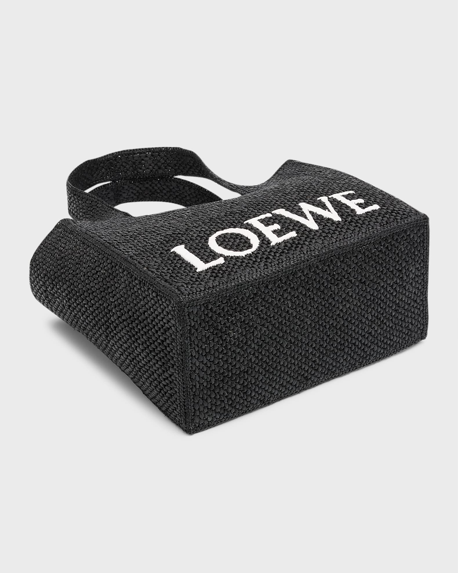 Loewe x Paula's Ibiza Logo Medium Tote Bag in Raffia