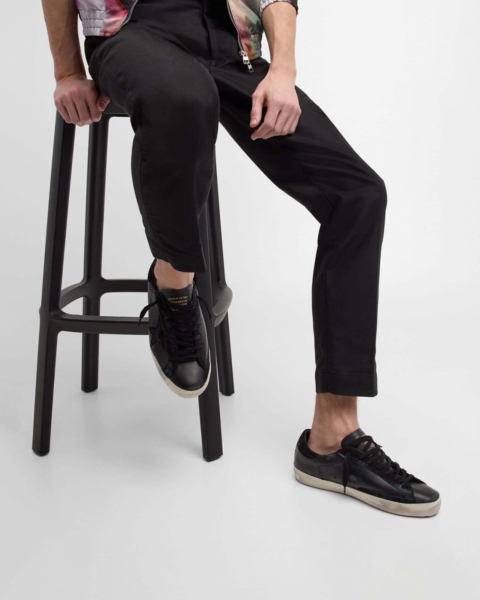 Men's Super-Star Tonal Leather Low-Top Sneakers 1