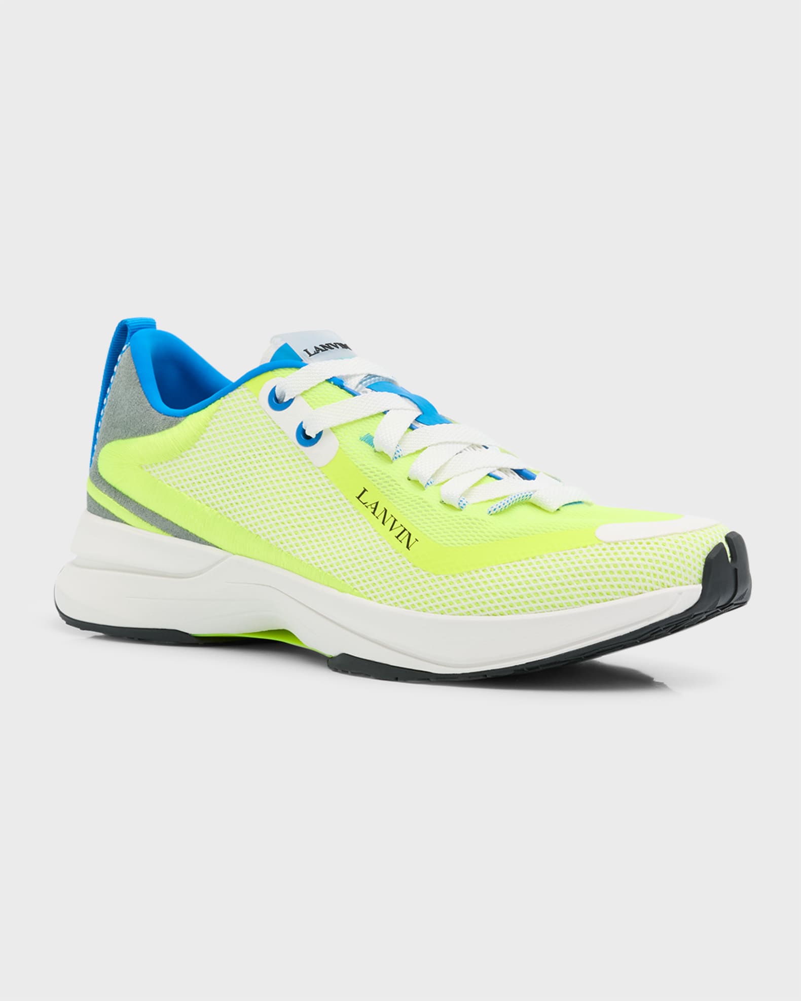 Men s Mesh and Suede Runner Sneakers