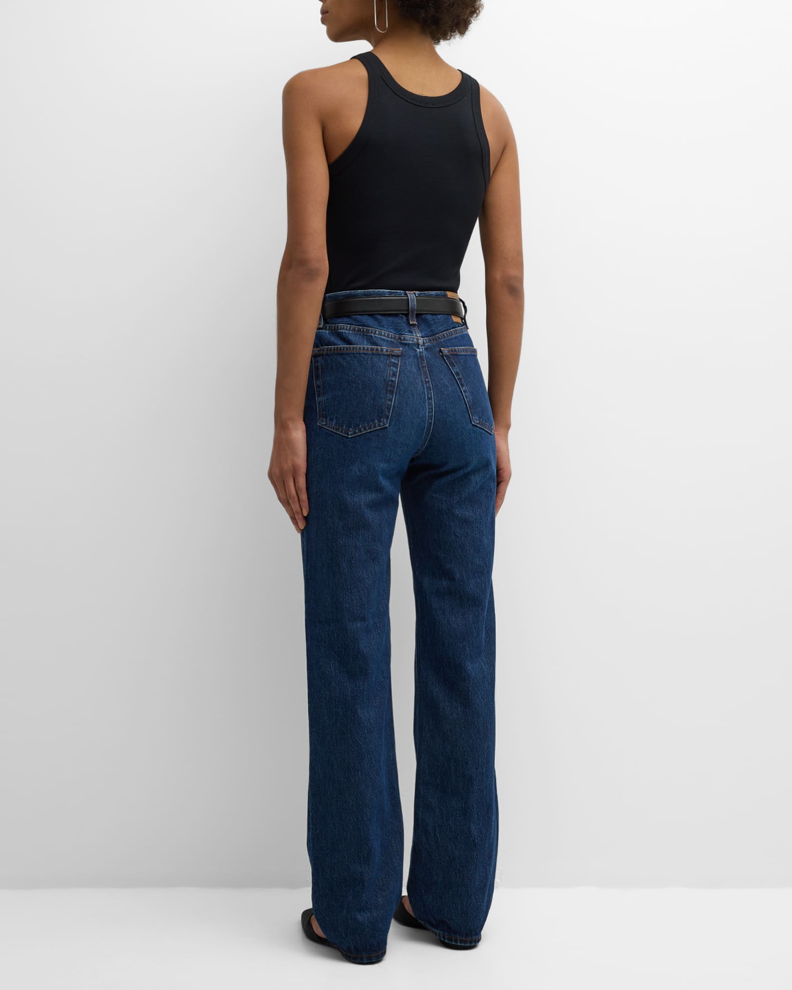 デニム・ジーパン TOTEME STRAIGHT-LEG JEANS IN DENIM Toteme Mid-Rise Classic Cut Straight-Leg Denim Jeans