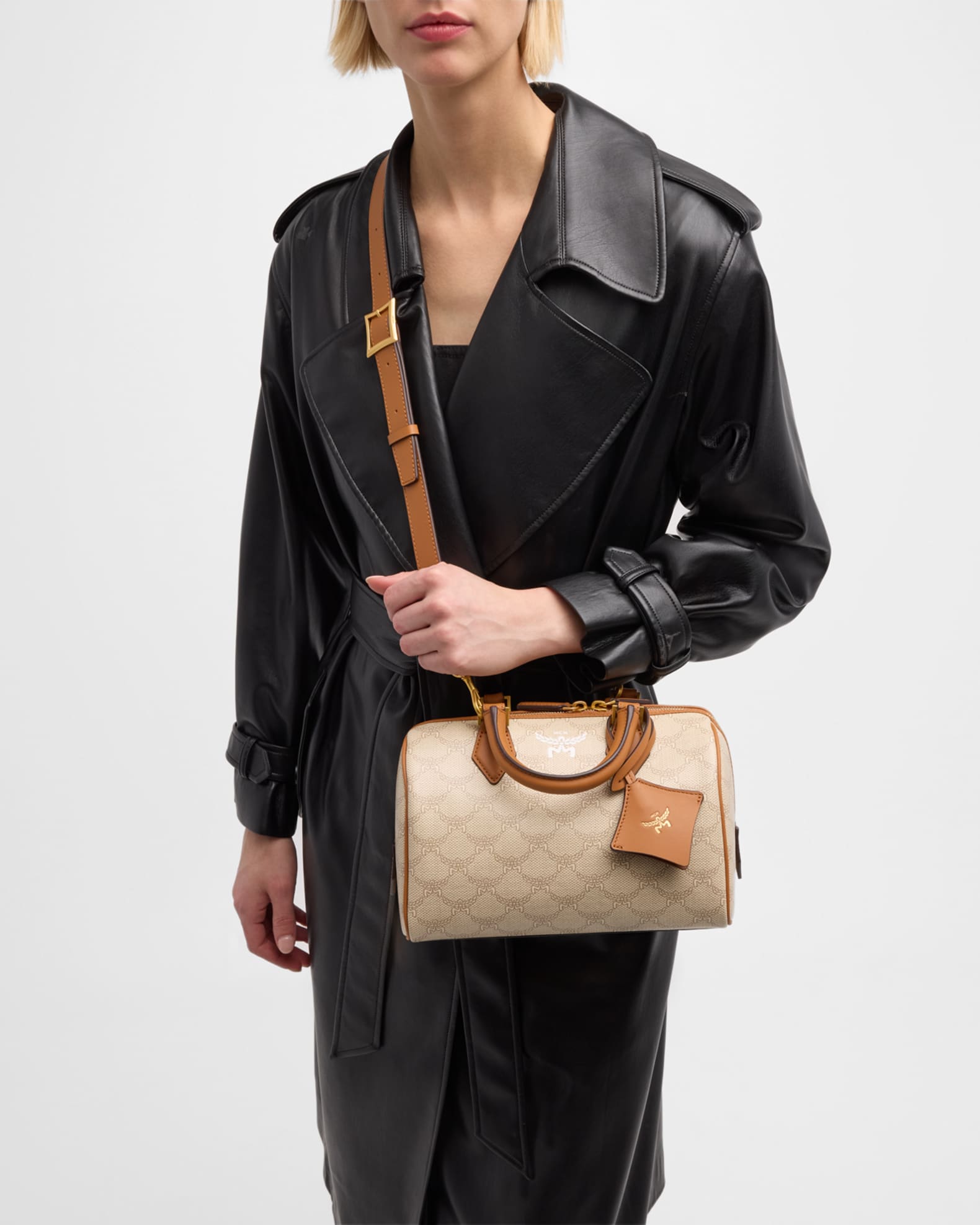 Ella Monogram Boston Top-Handle Bag 1