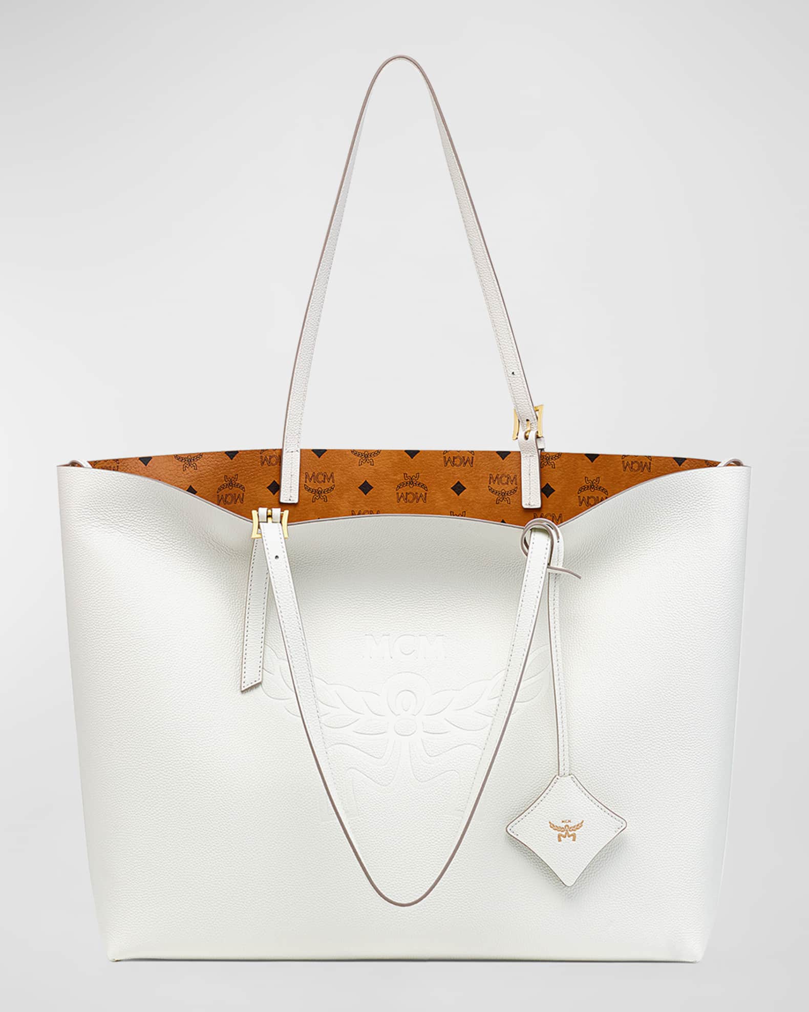 Lauretos Leather Shopper Tote Bag 0