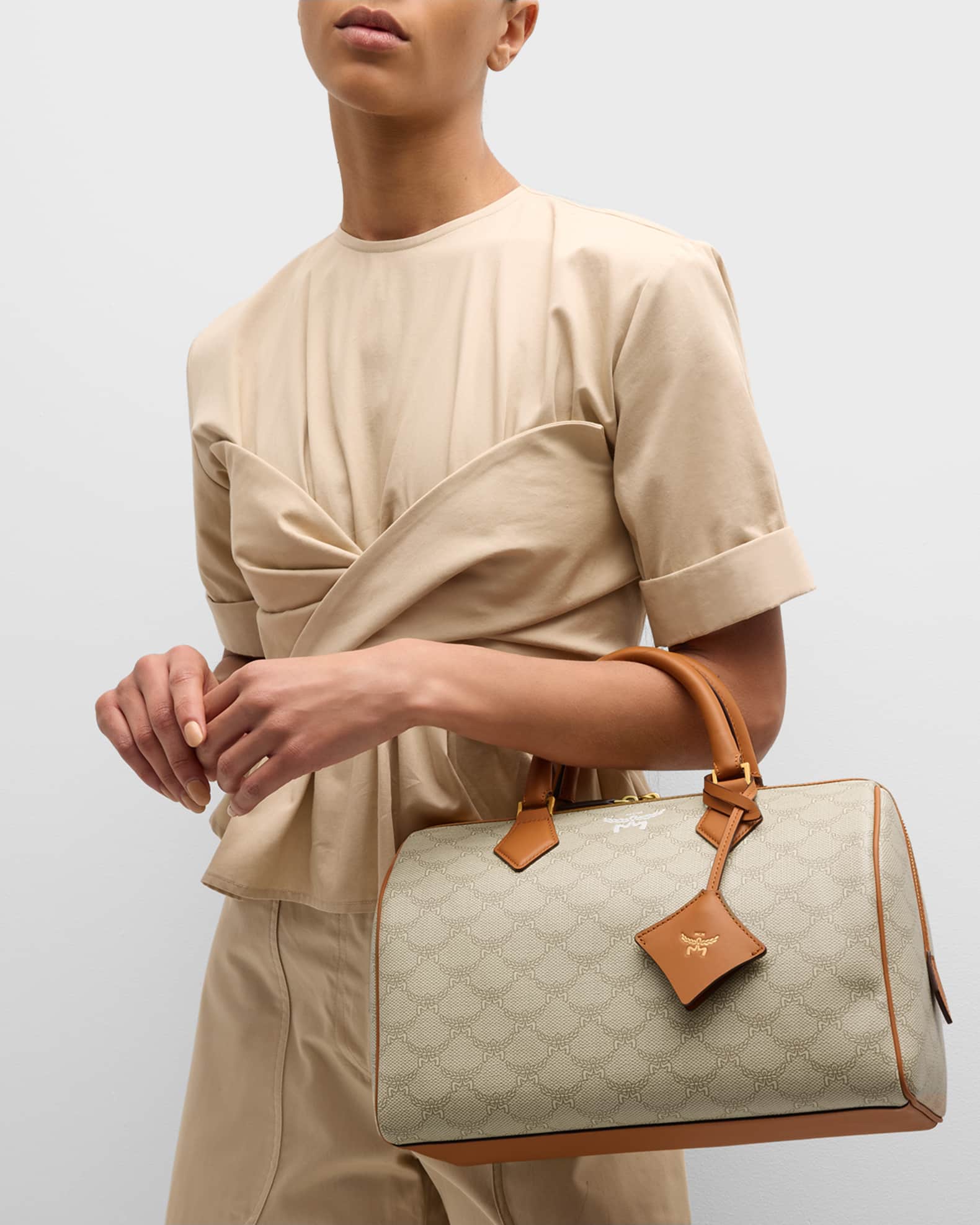 Ella Monogram Boston Top-Handle Bag 1