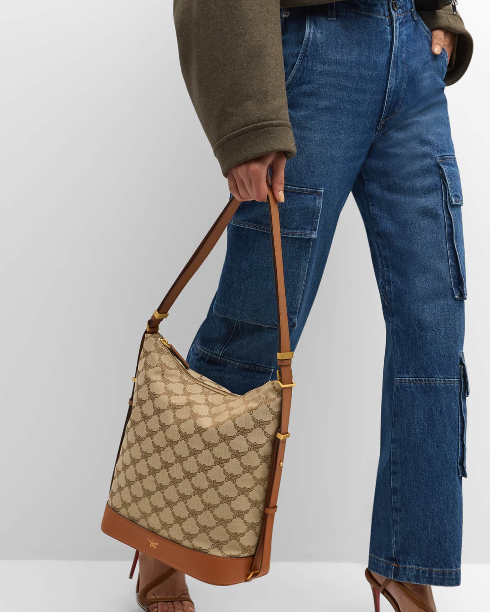 Lauretos Monogram Hobo Bag 1