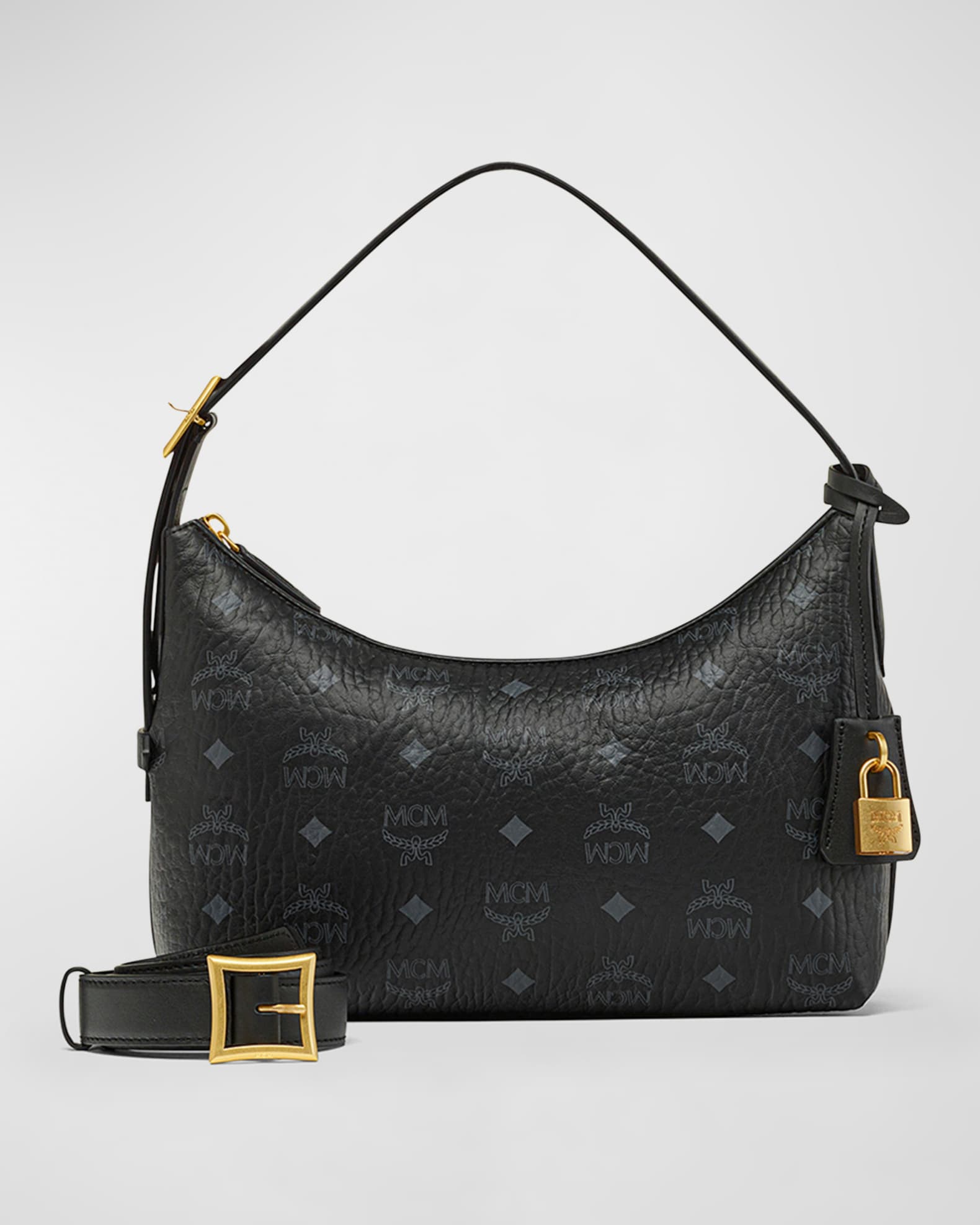 MCM Aren Denim Shoulder Bag