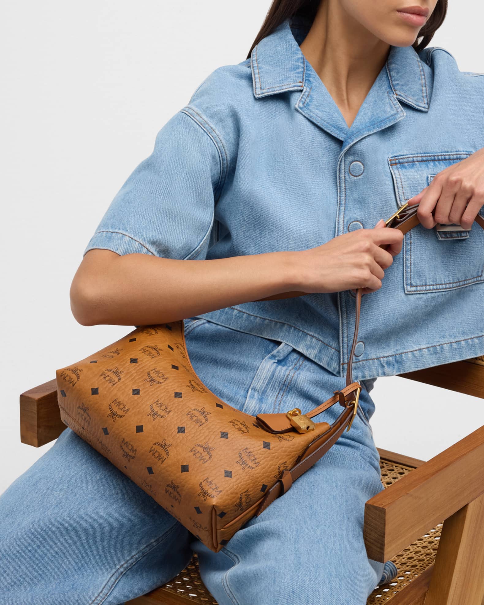 Mcm Aren Hobo Bag Women