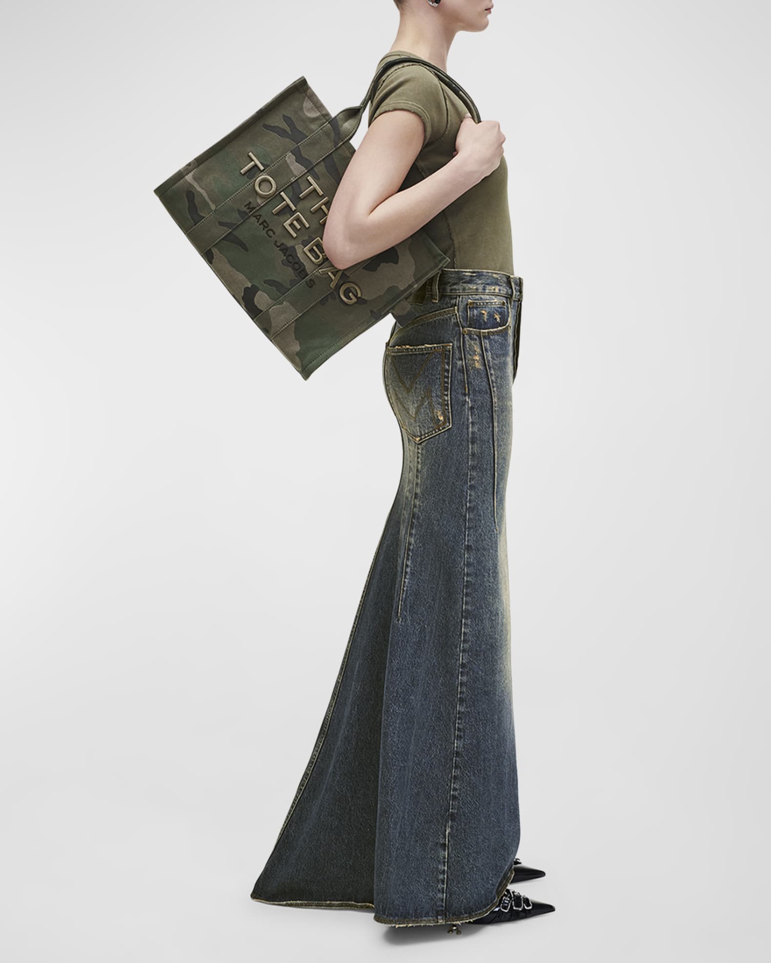Marc Jacobs The Camo Jacquard Large Tote Bag Neiman Marcus