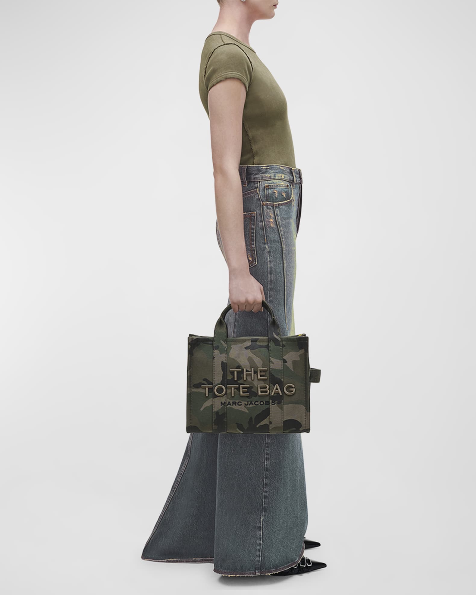 The Camo Jacquard Medium Tote Bag