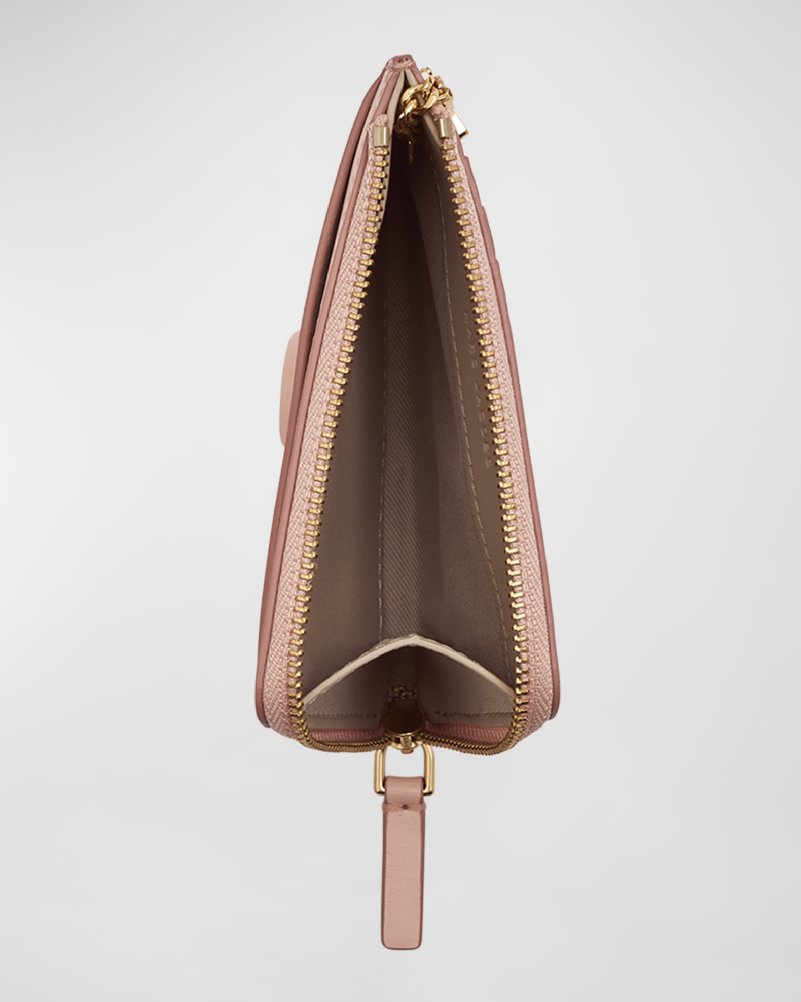 Marc Jacobs The Leather J Marc Top Zip Multi Wallet Pink