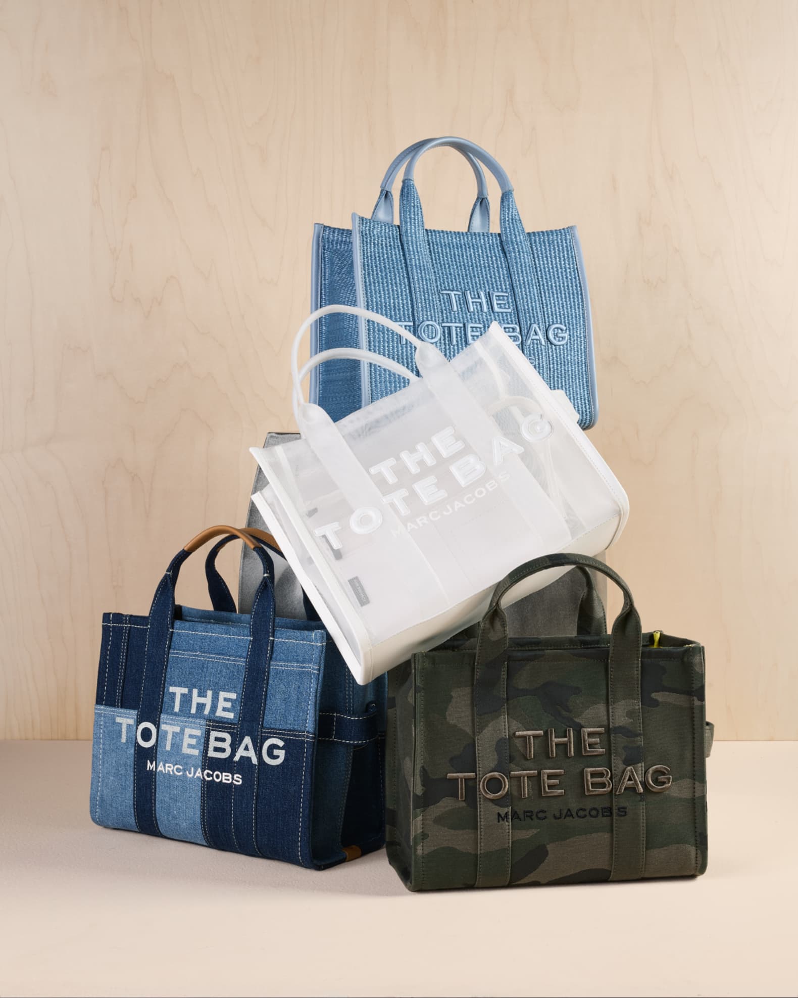 Marc Jacobs Navy 'The Leather Medium' Tote Marc Jacobs