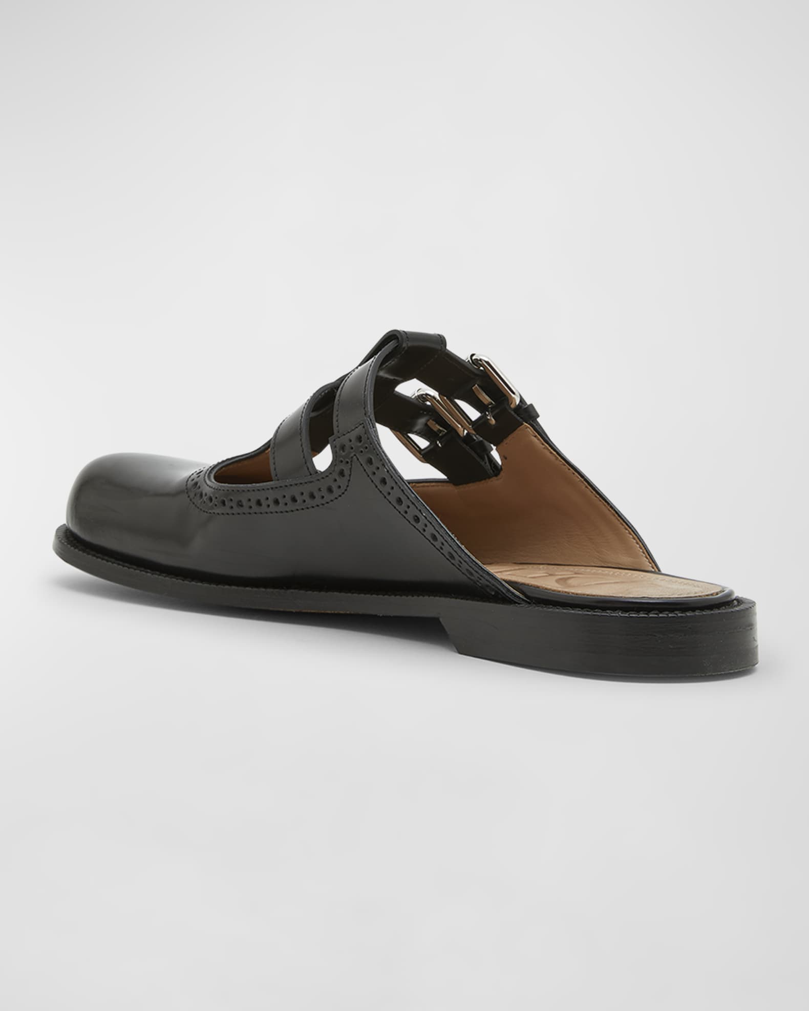 ＊関税送料込み＊ Loewe Mary Jane mules LOEWE Campo Leather Mary Jane Mules | Black | FARFETCH