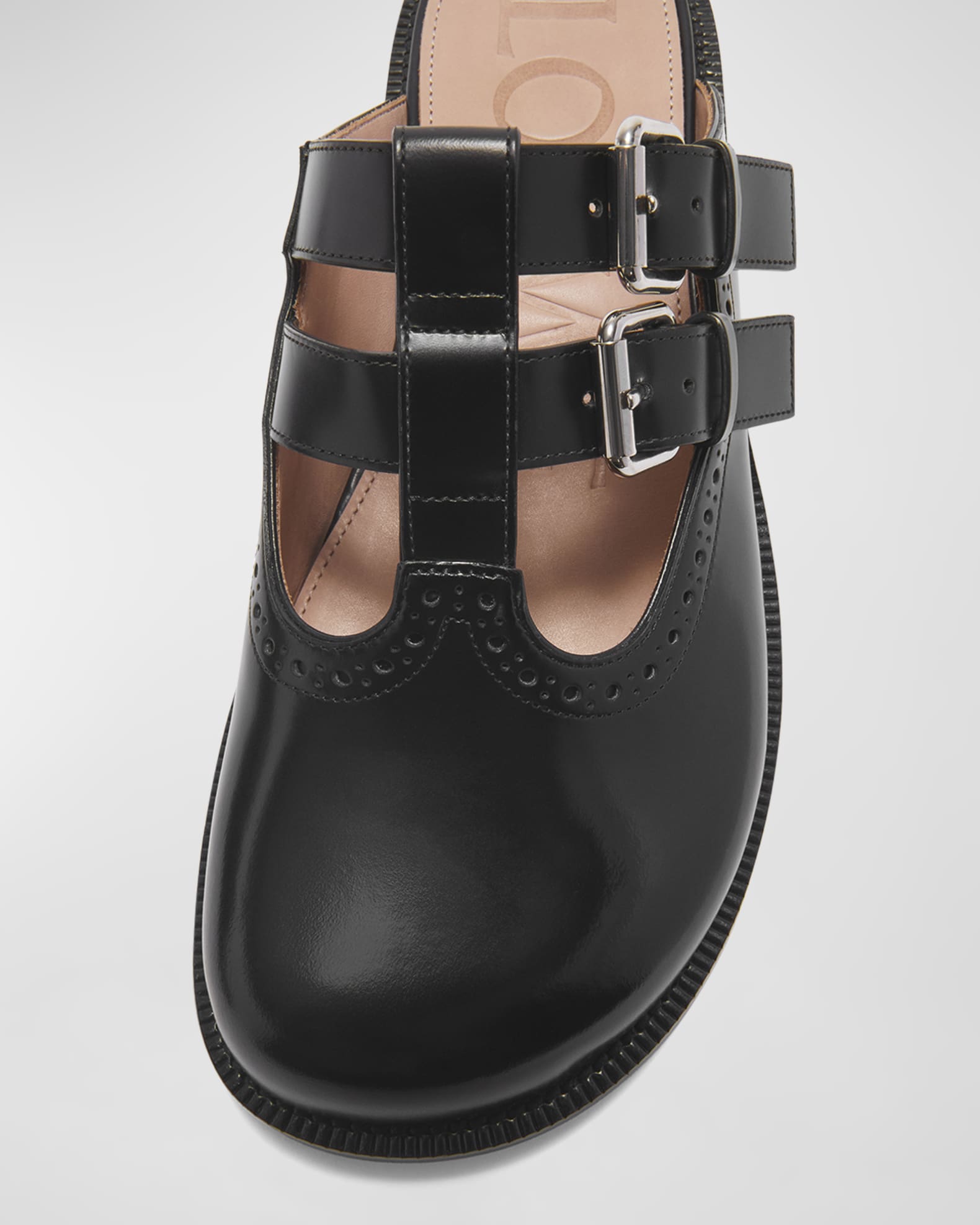 Loewe Campo Leather Mary Jane Mules | Neiman Marcus