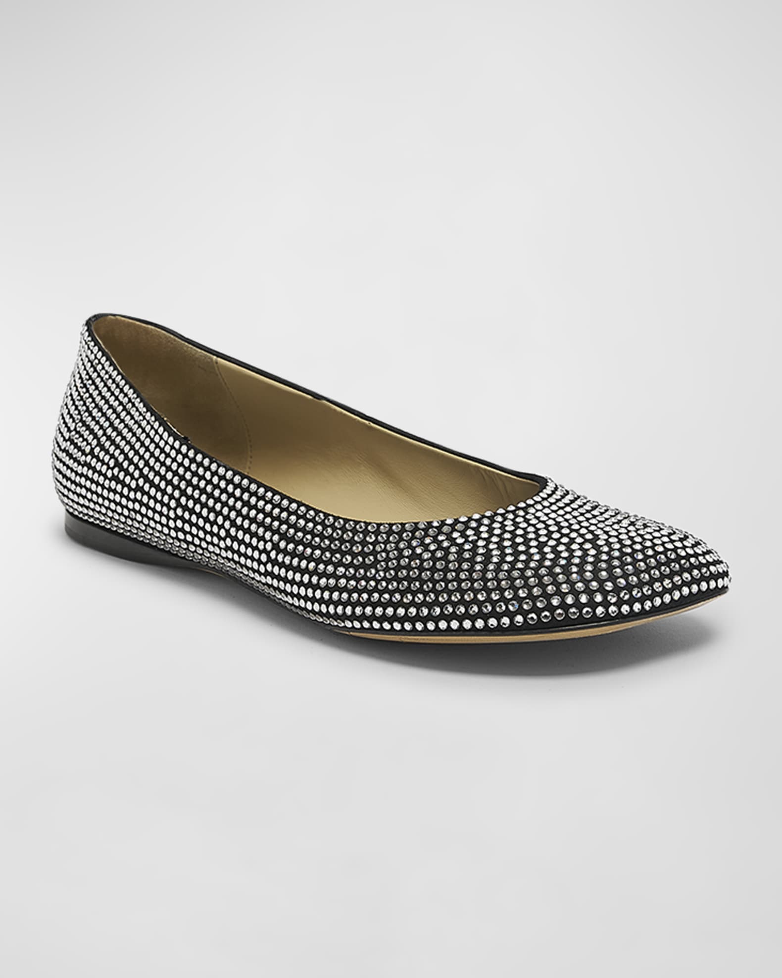 Loewe Toy Strass Leather Ballerina Flats Neiman Marcus