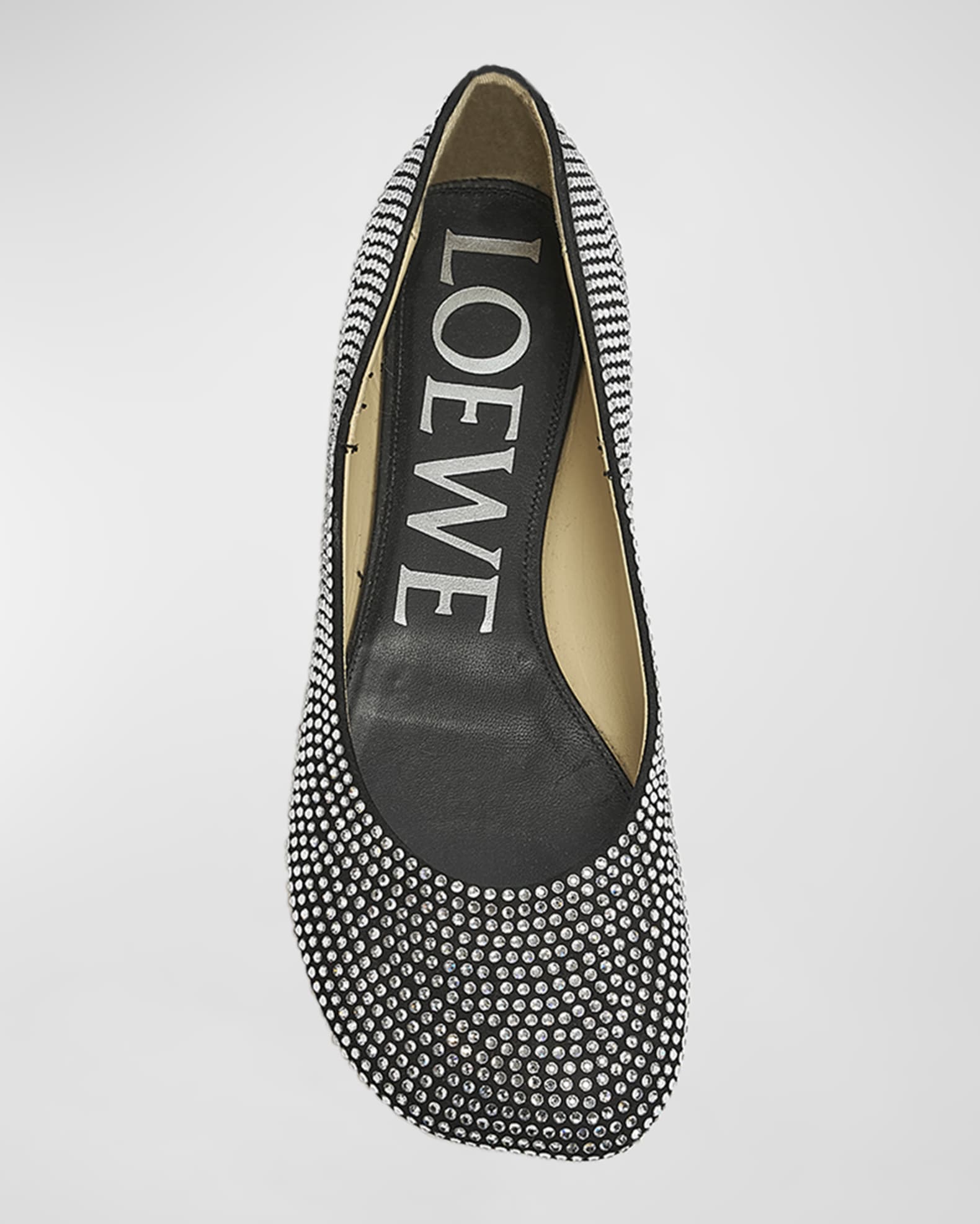 Toy Strass Leather Ballerina Flats