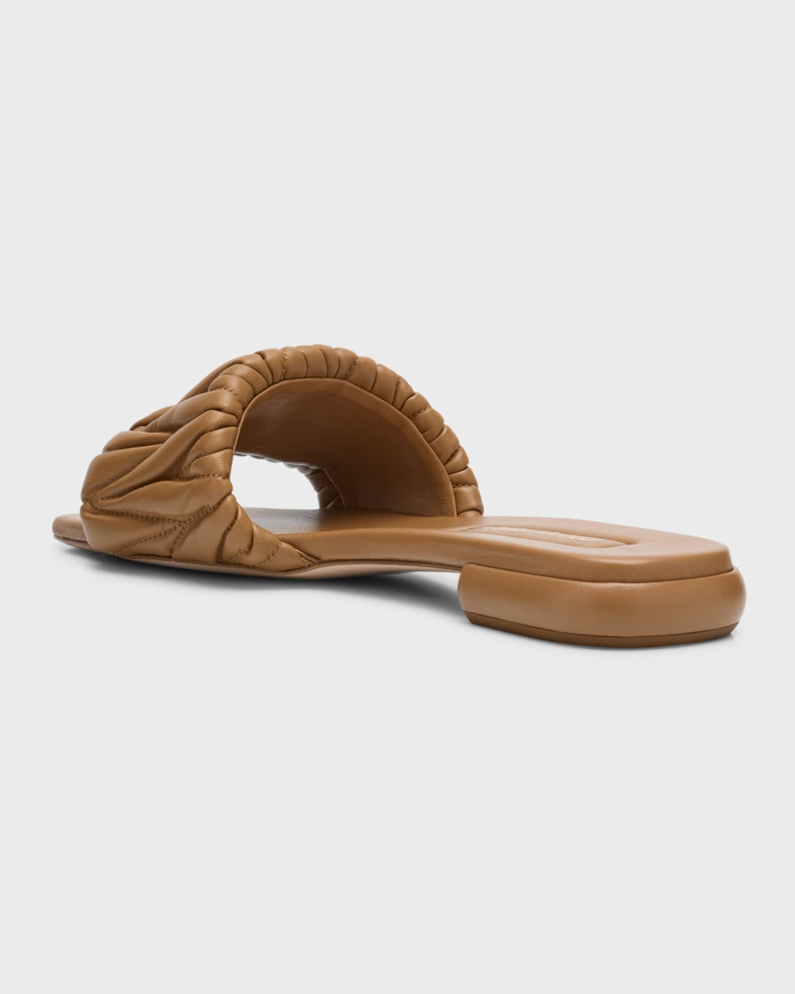 Miu Miu Quilted Leather Flat Slide Style | Neiman Marcus