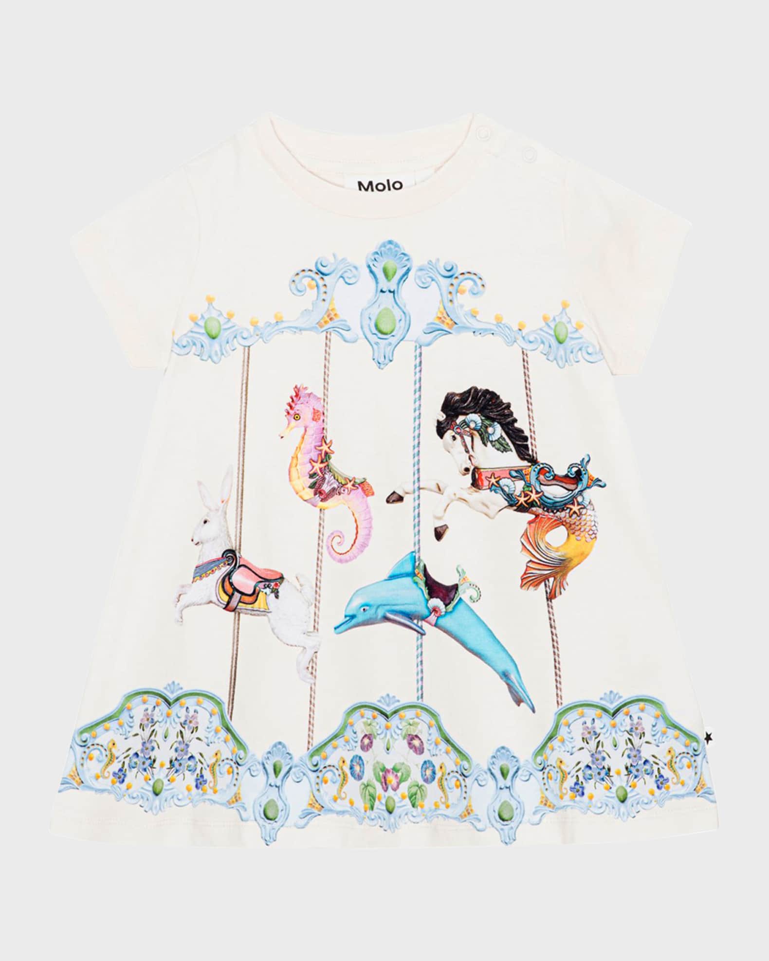 Molo Girl's Carousel Cosimo Dress, Size 6M-2T