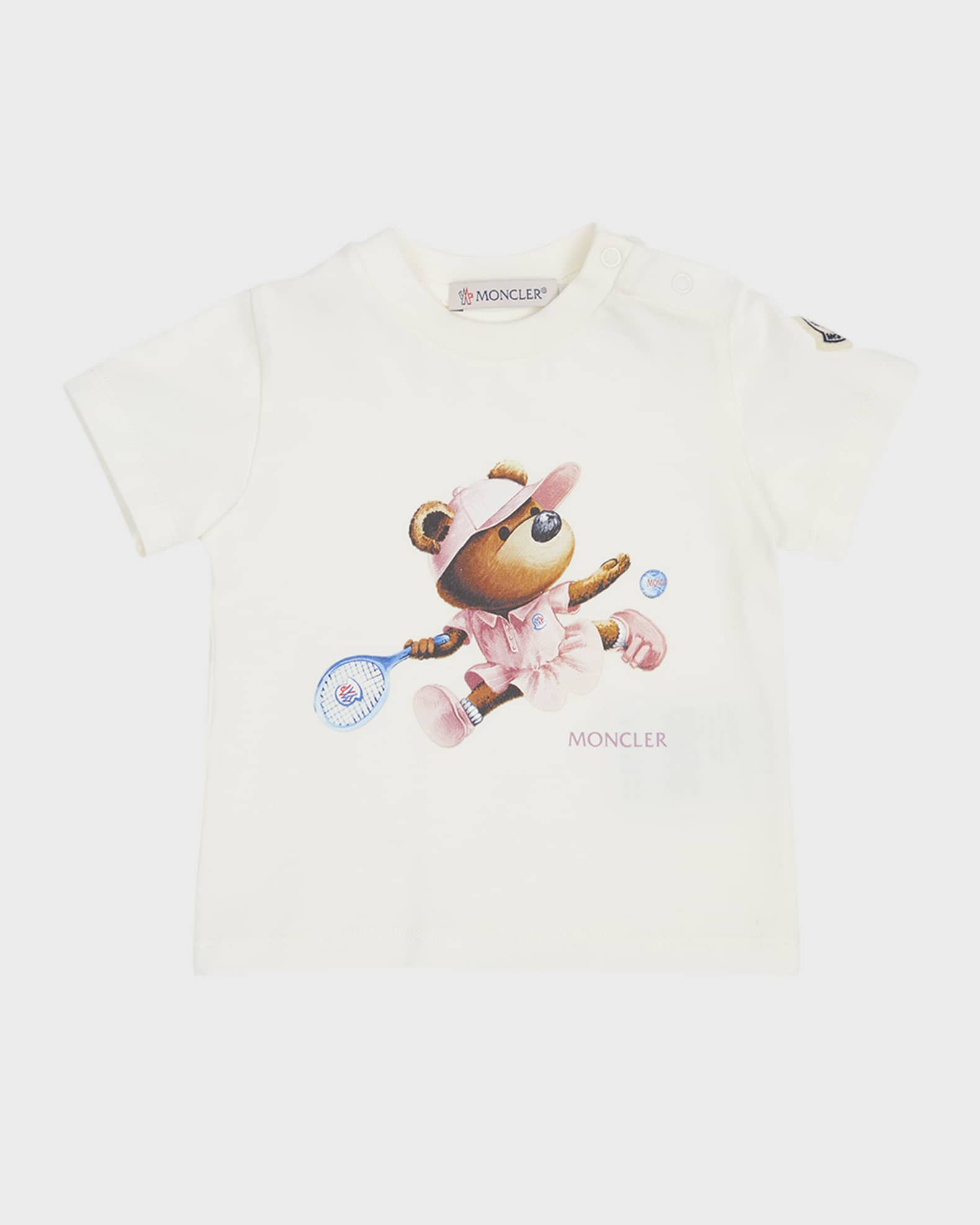 Moncler Girl s Tennis Bear Short Sleeve T Shirt Size 6M 3