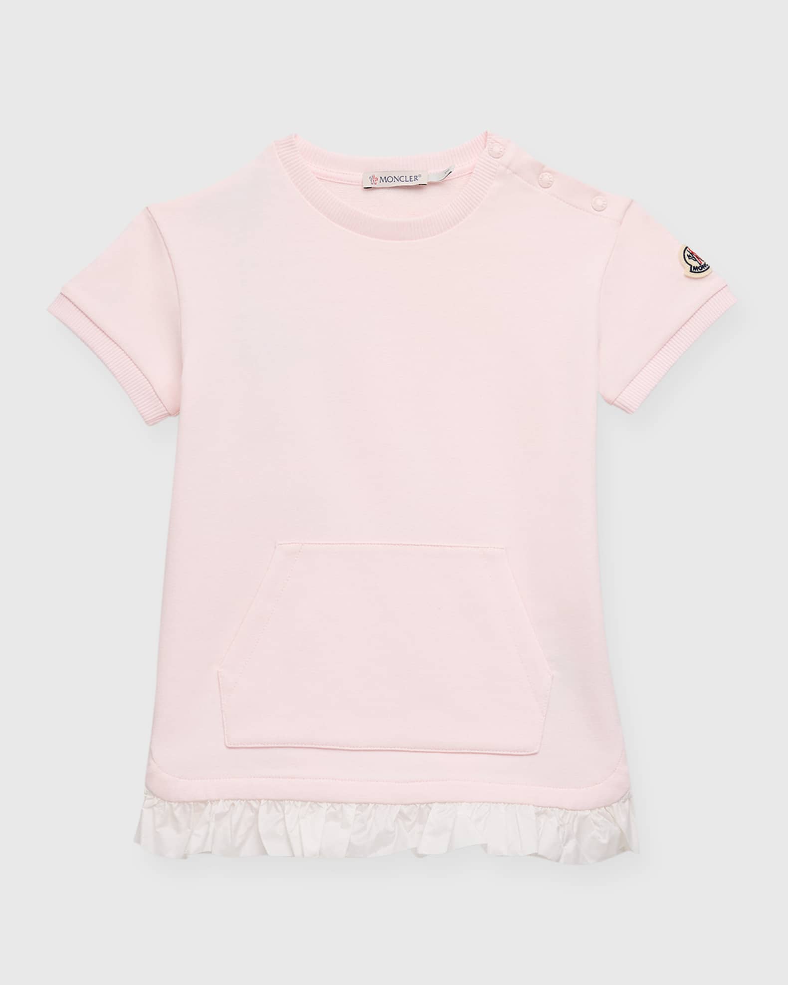 Moncler Girl's Ruffle-Trim Dress, Size 6M-3