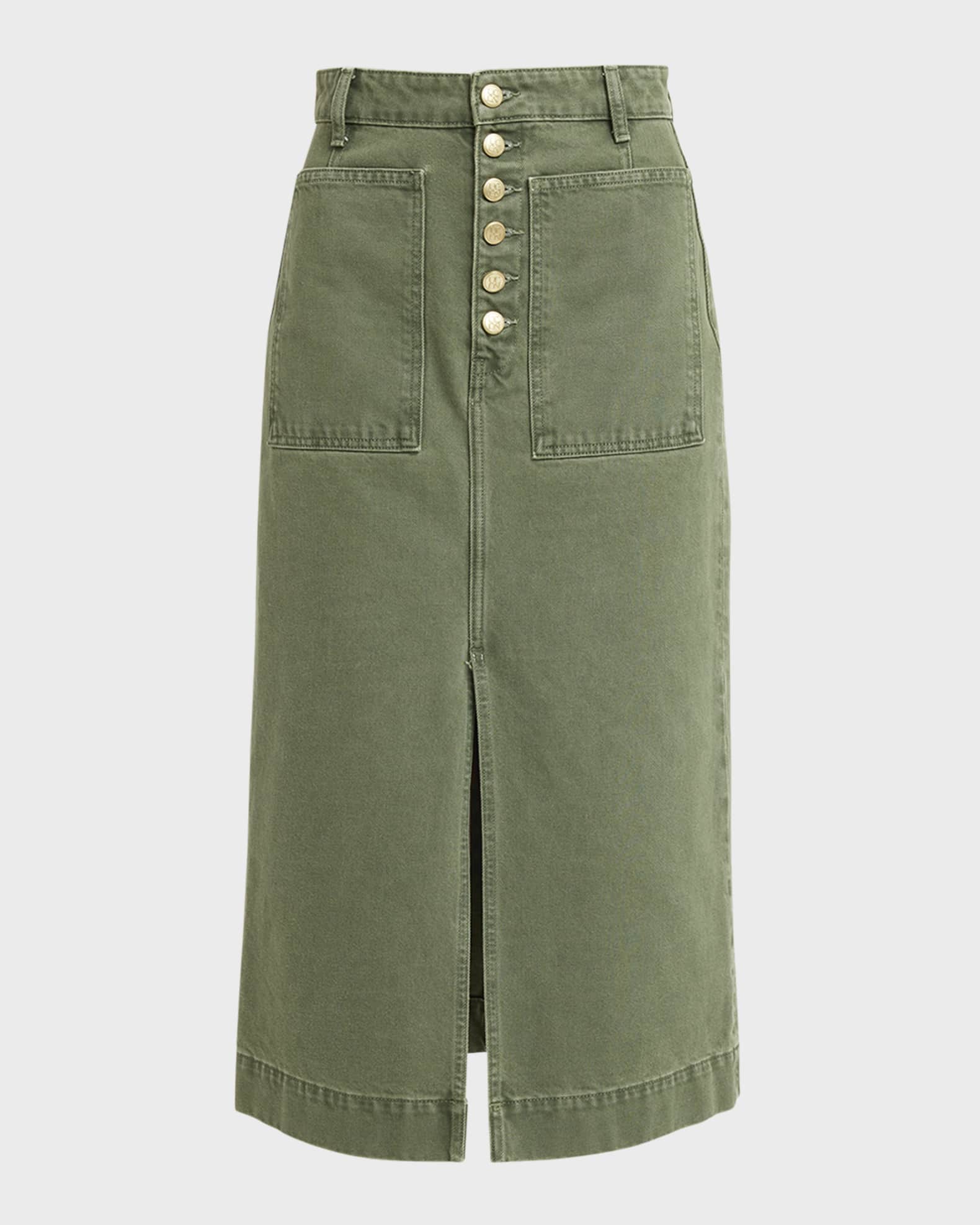 Ulla Johnson The Bea Denim Midi Skirt