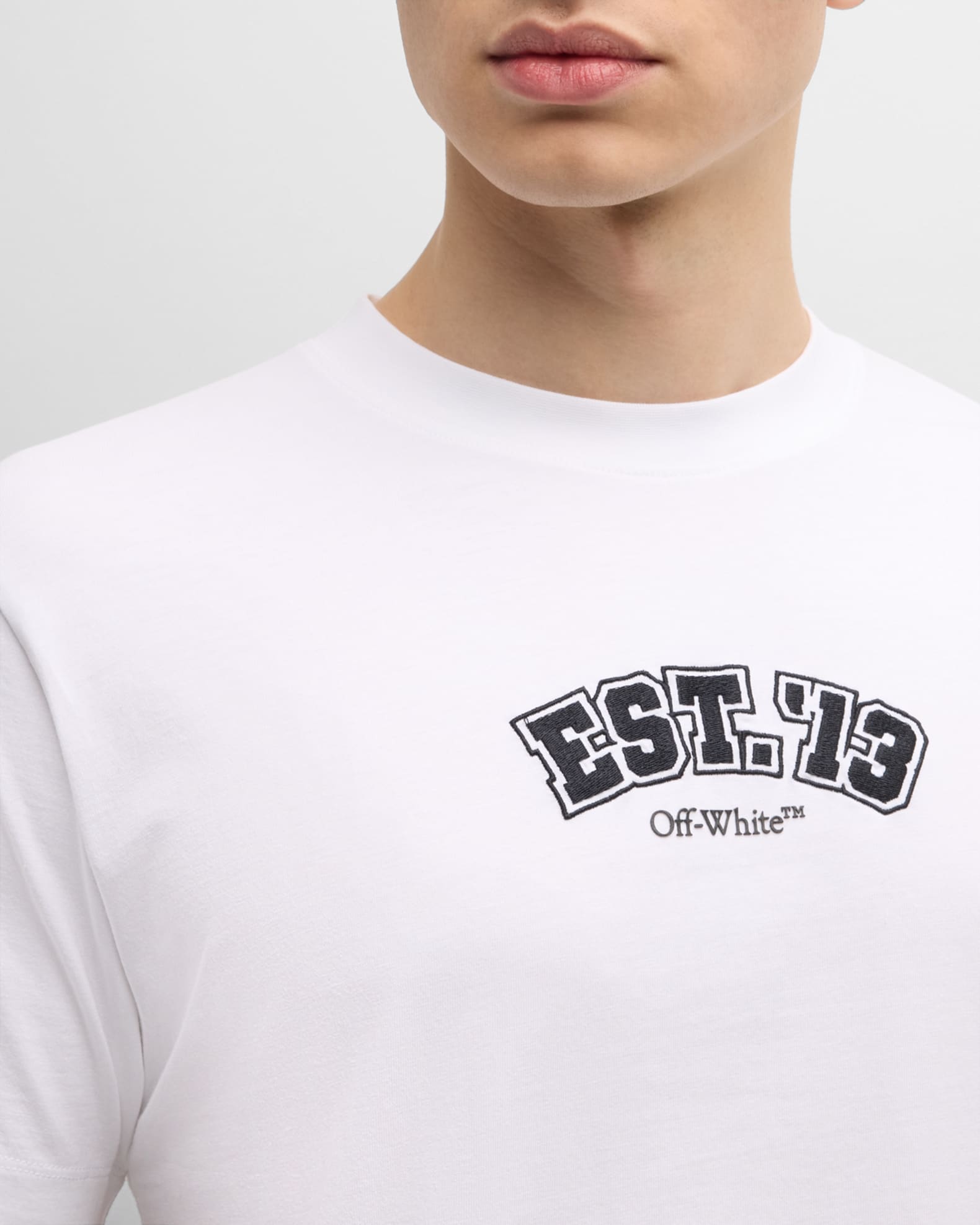 Off White Logic Cotton T Shirt Unisex Cotton S