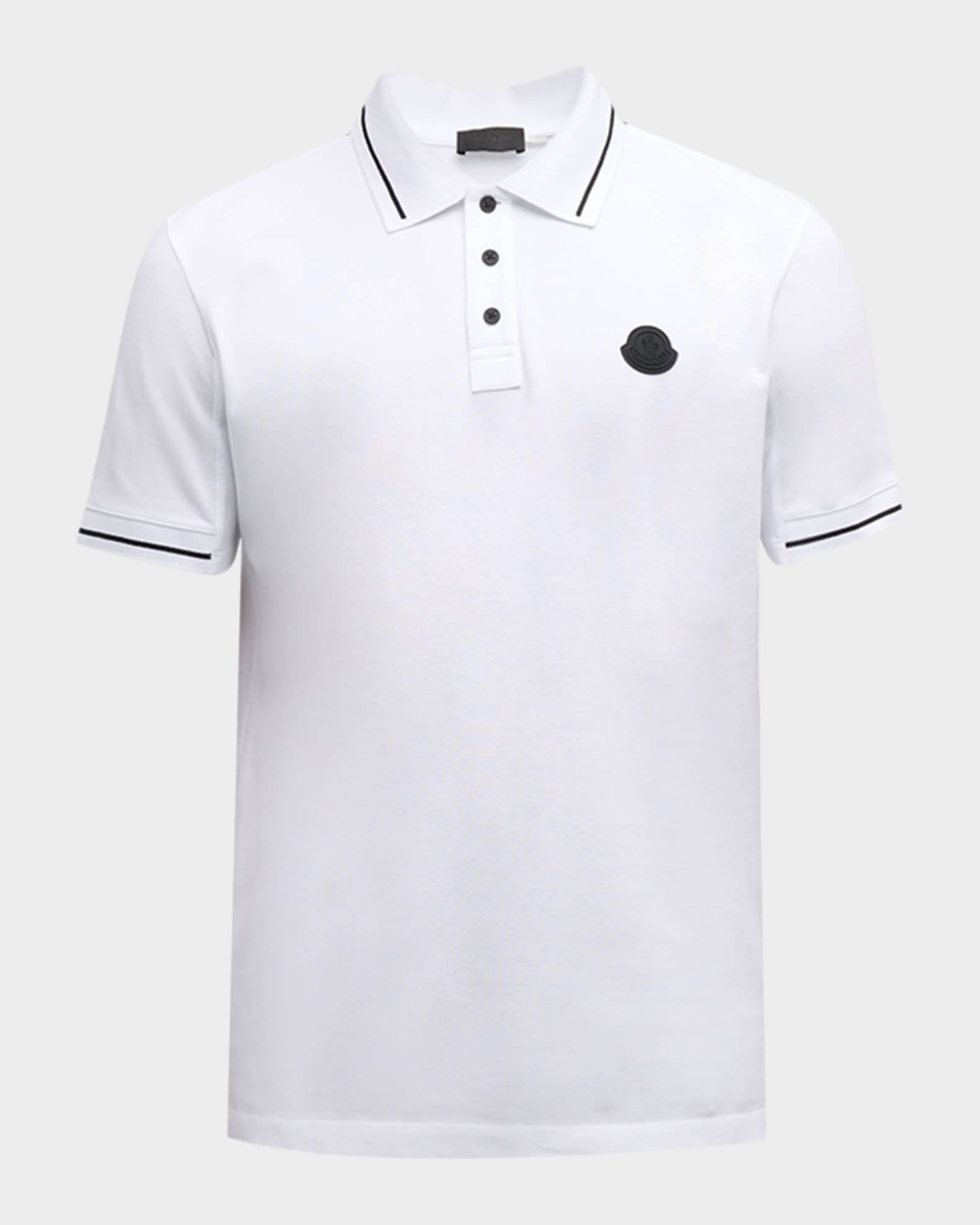 Moncler Men's Tipped Polo Shirt