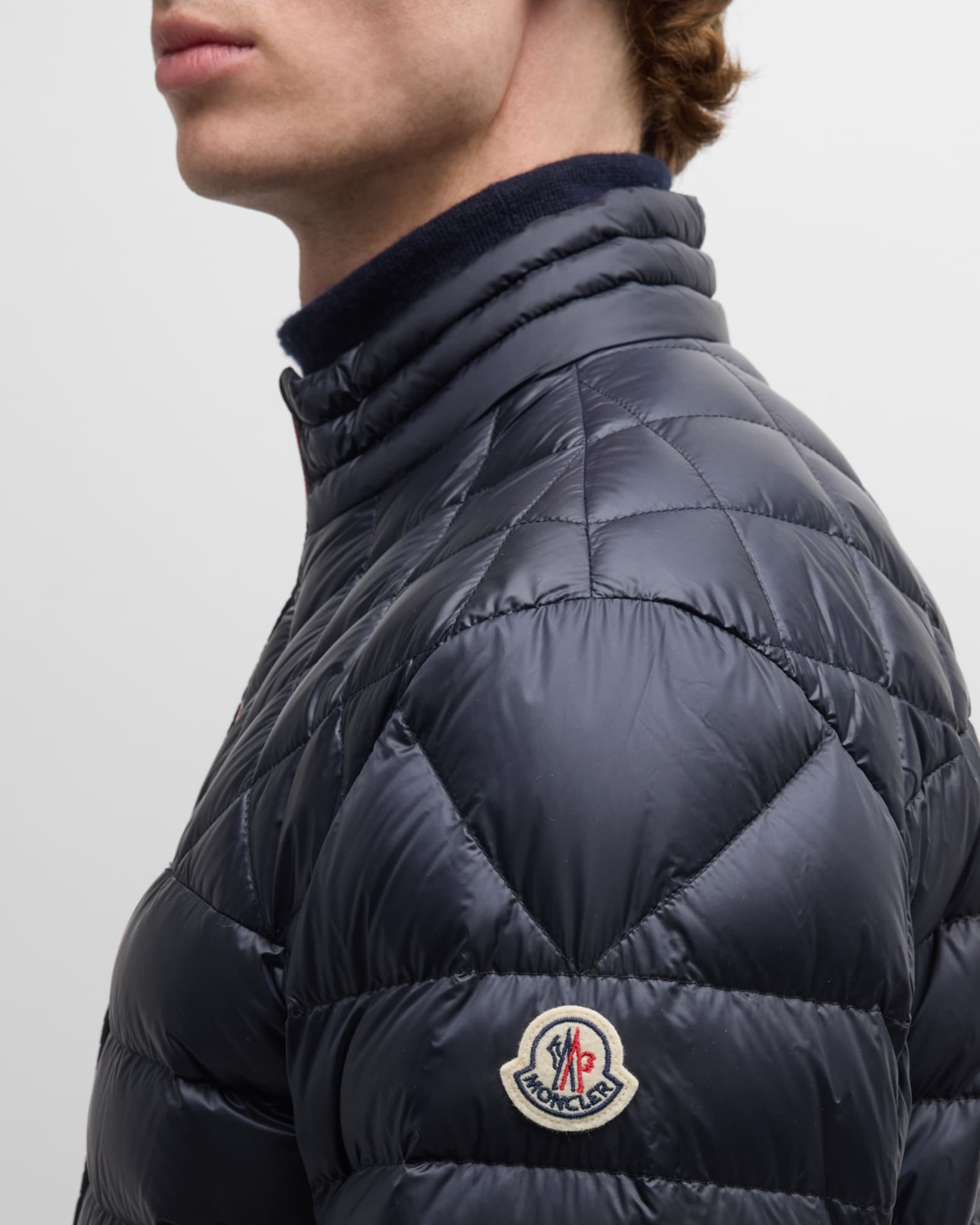 Moncler Men's Benamou Short Down Jacket | Neiman Marcus