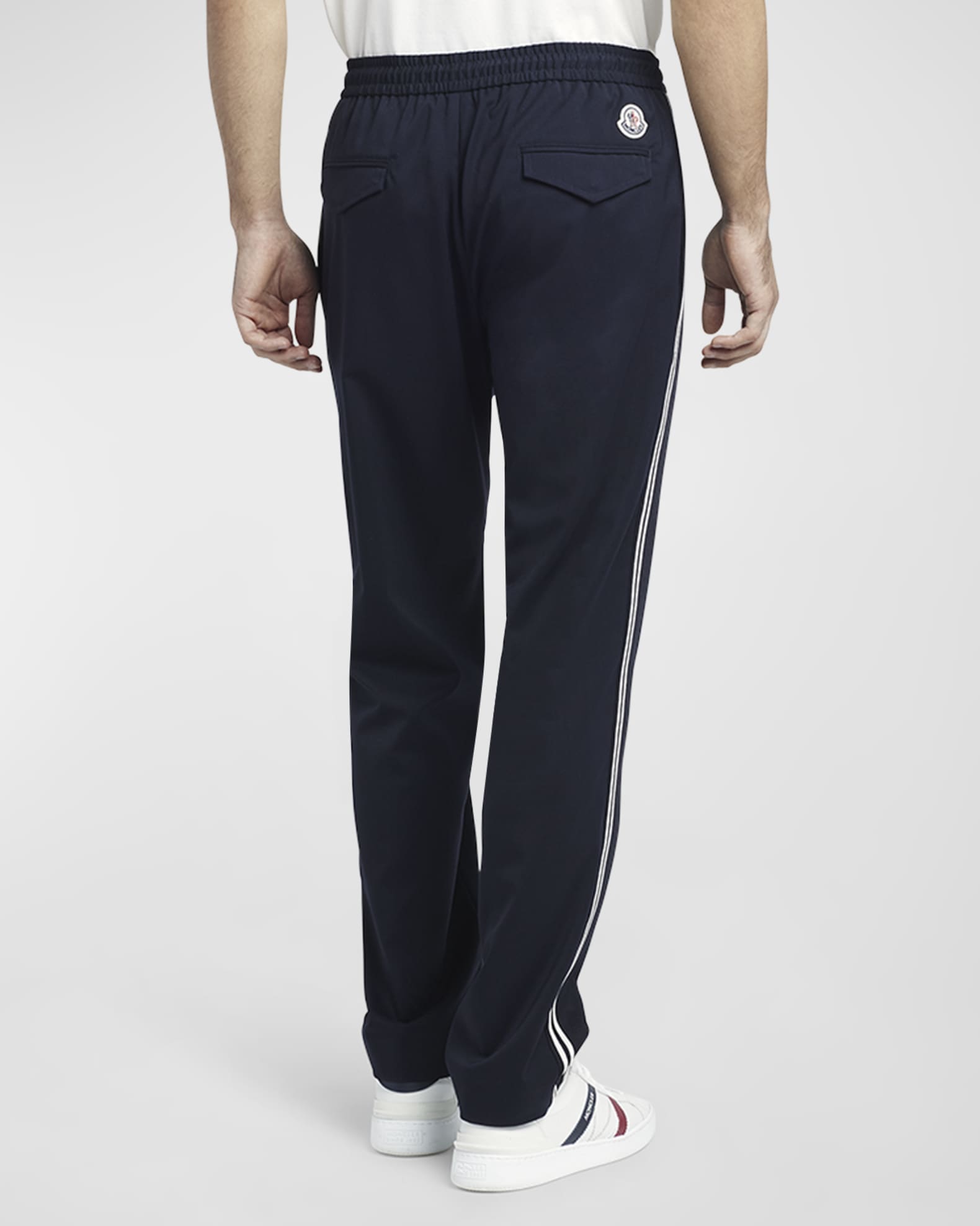 Moncler side stripe pants new arrivals
