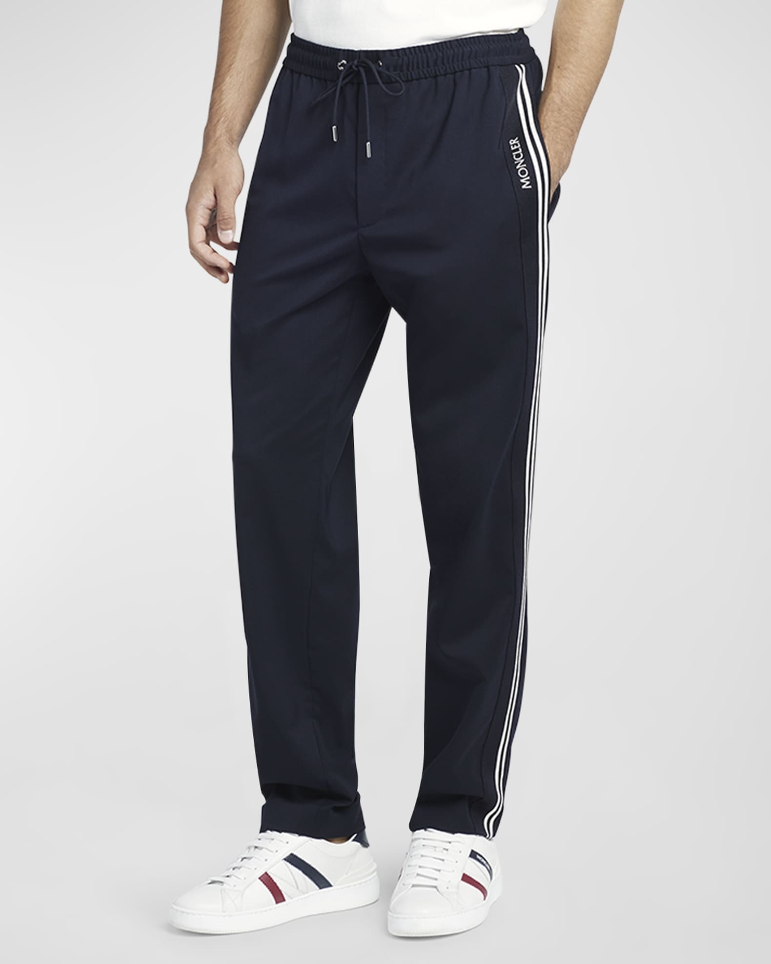 Moncler side stripe pants hot sale