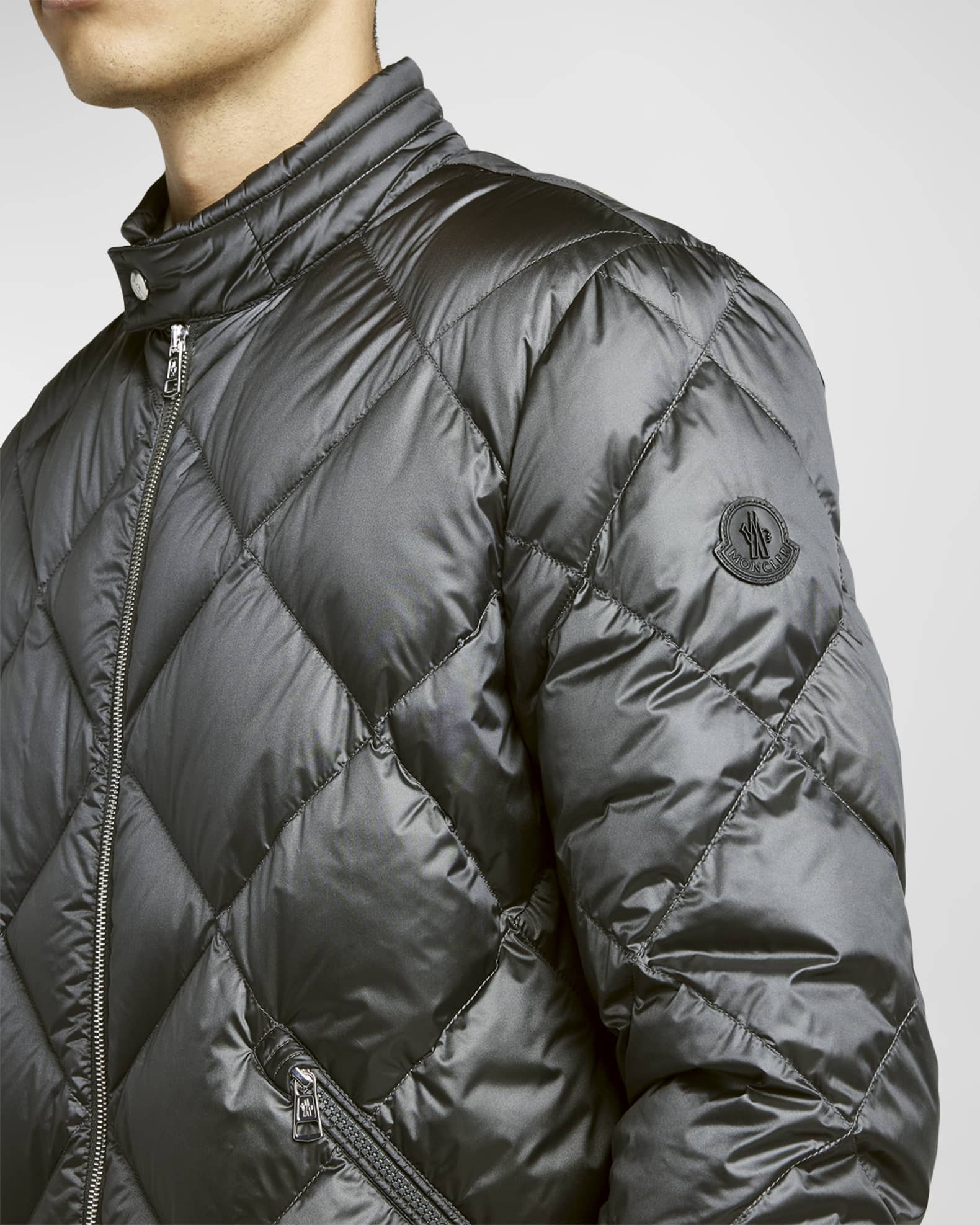 Moncler Men's Asta Diamond Quilted Jacket | Neiman Marcus