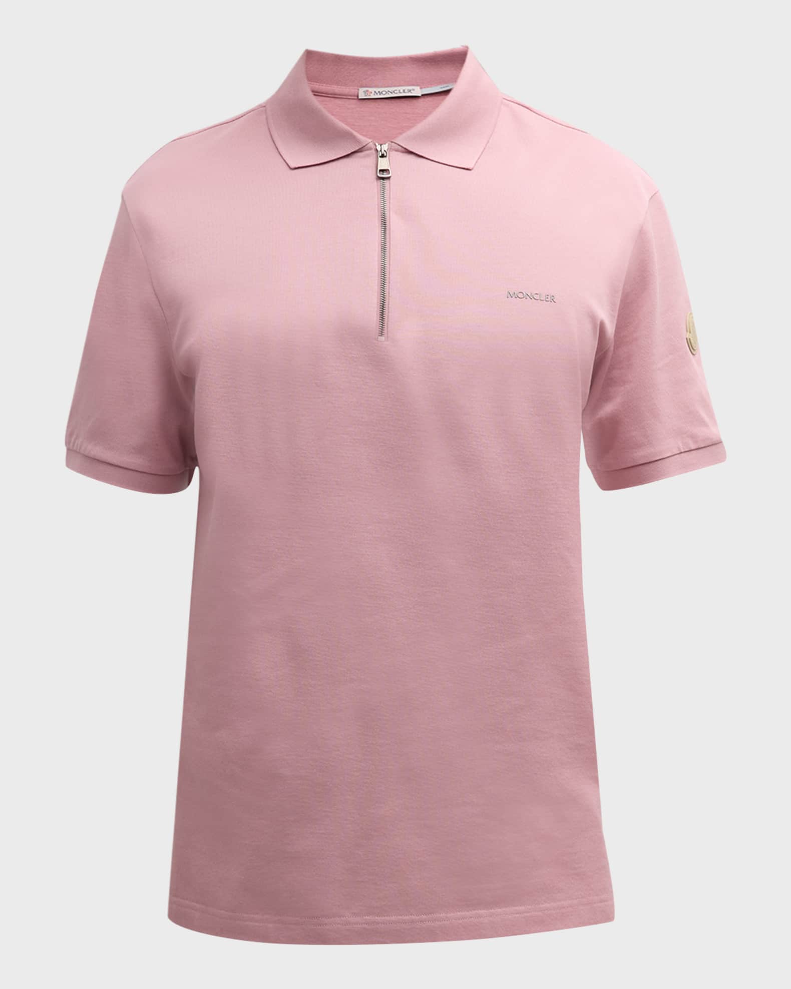 Pink moncler online polo mens