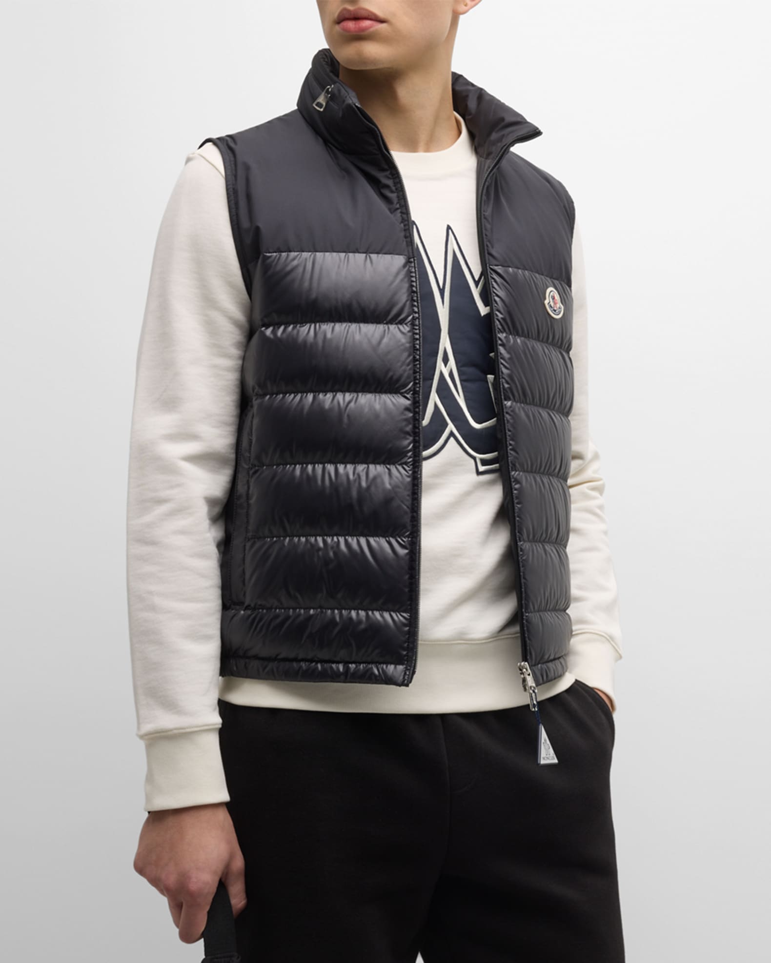 Moncler Men s Cerces Yoked Down Vest Neiman Marcus