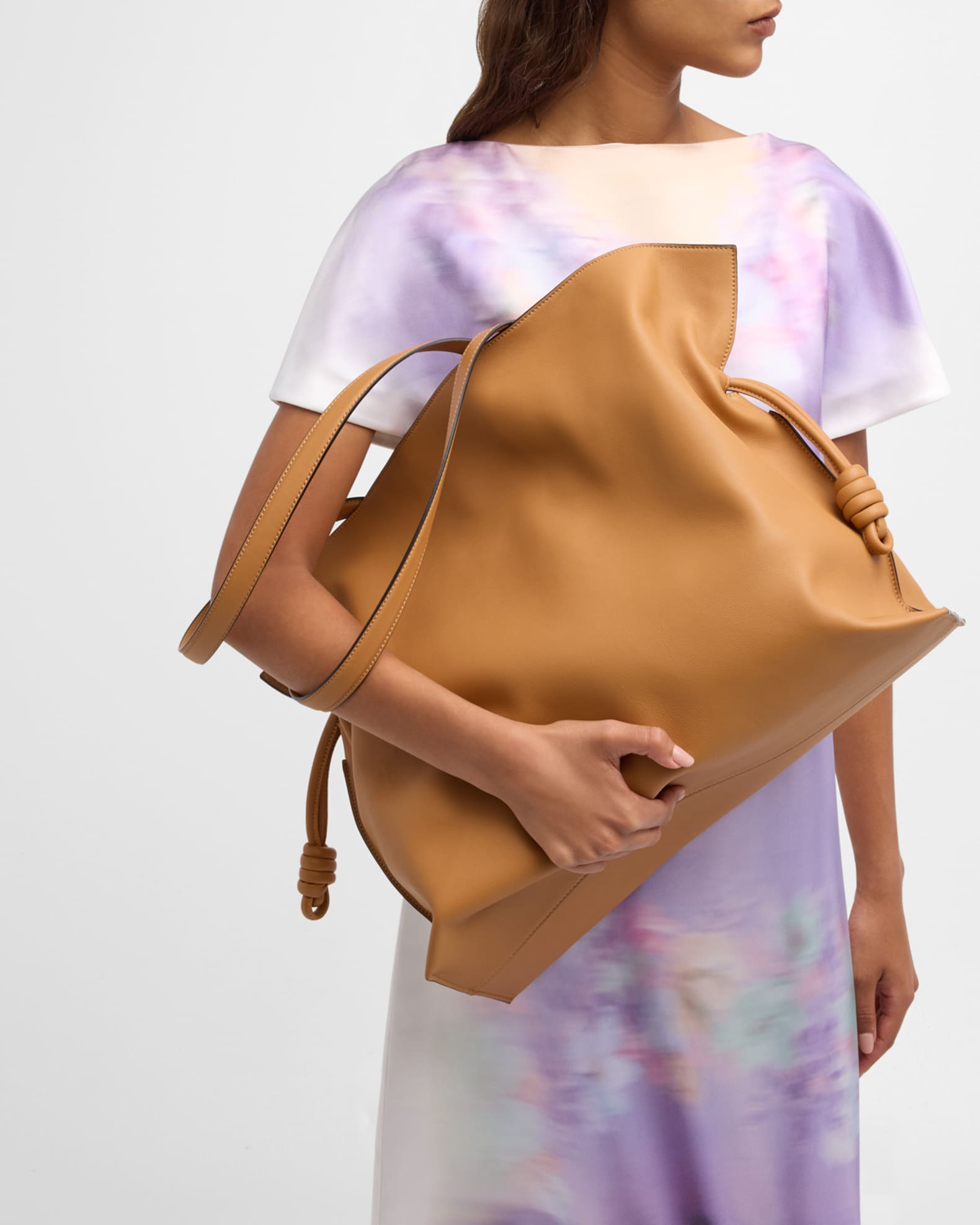 Loewe Flamenco XL Tote Bag in Napa Leather with Golden Foil