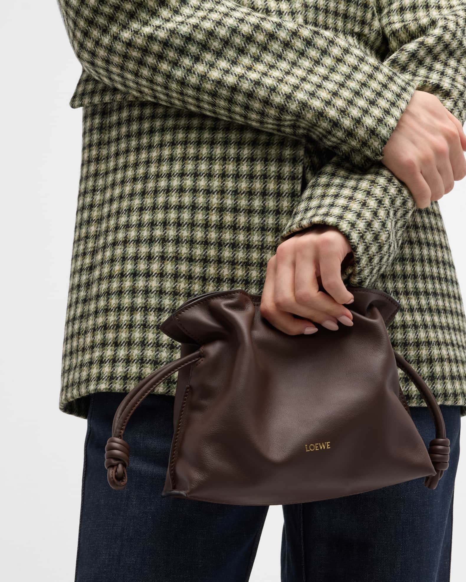 Loewe Flamenco Mini Clutch Bag in Napa Leather | Neiman Marcus
