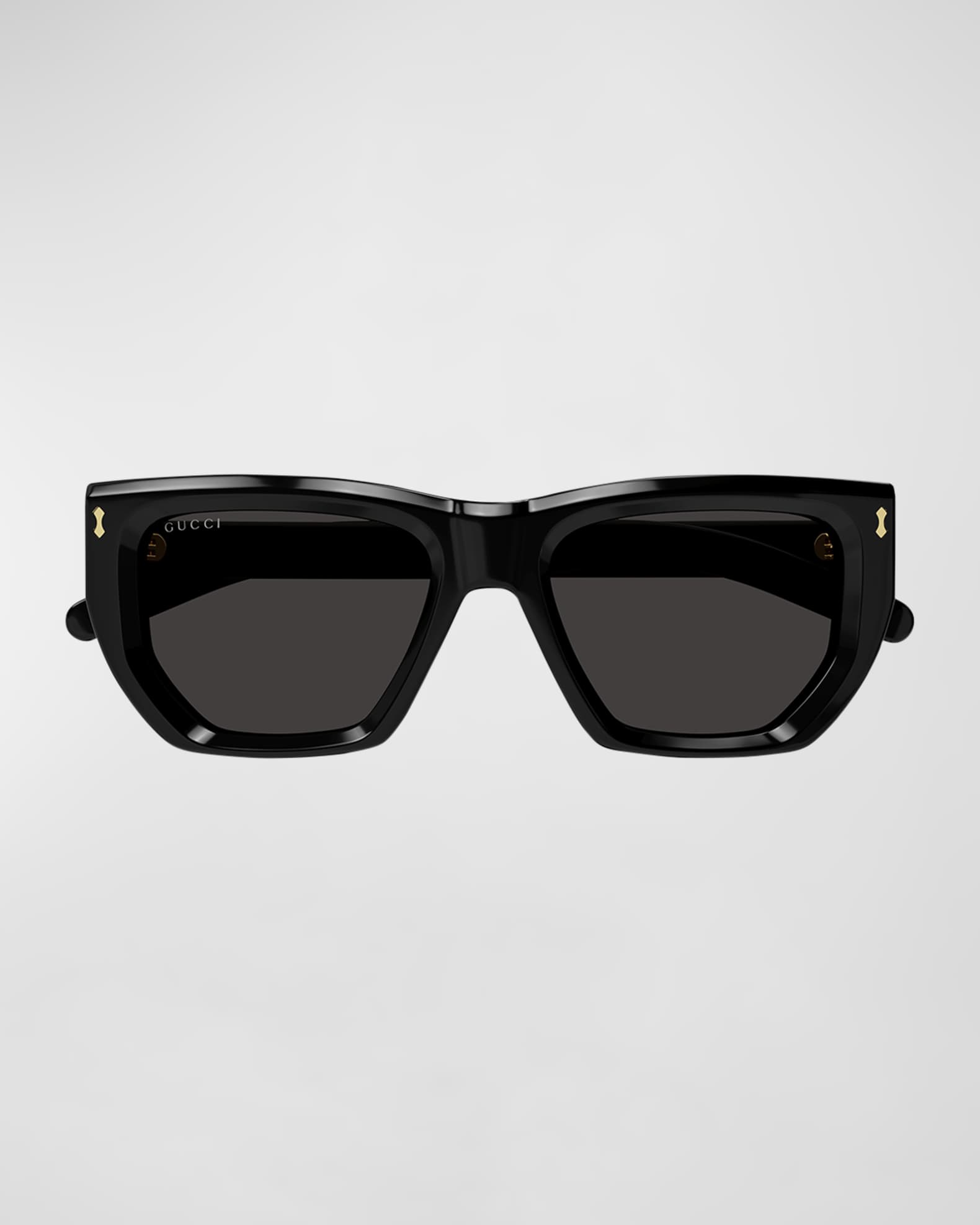 Gucci Beveled Acetate Cat Eye Sunglasses Neiman Marcus 