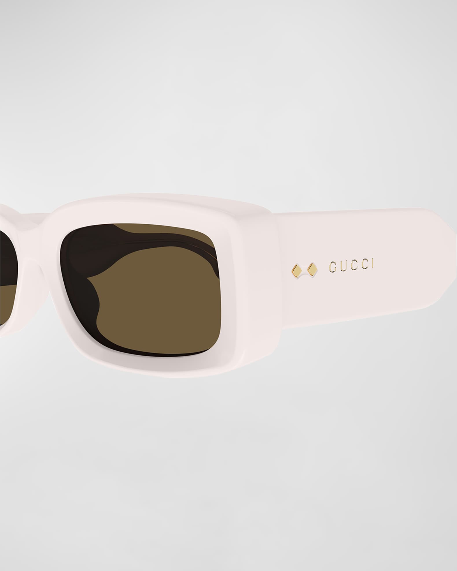 Beveled Acetate Rectangle Sunglasses  1