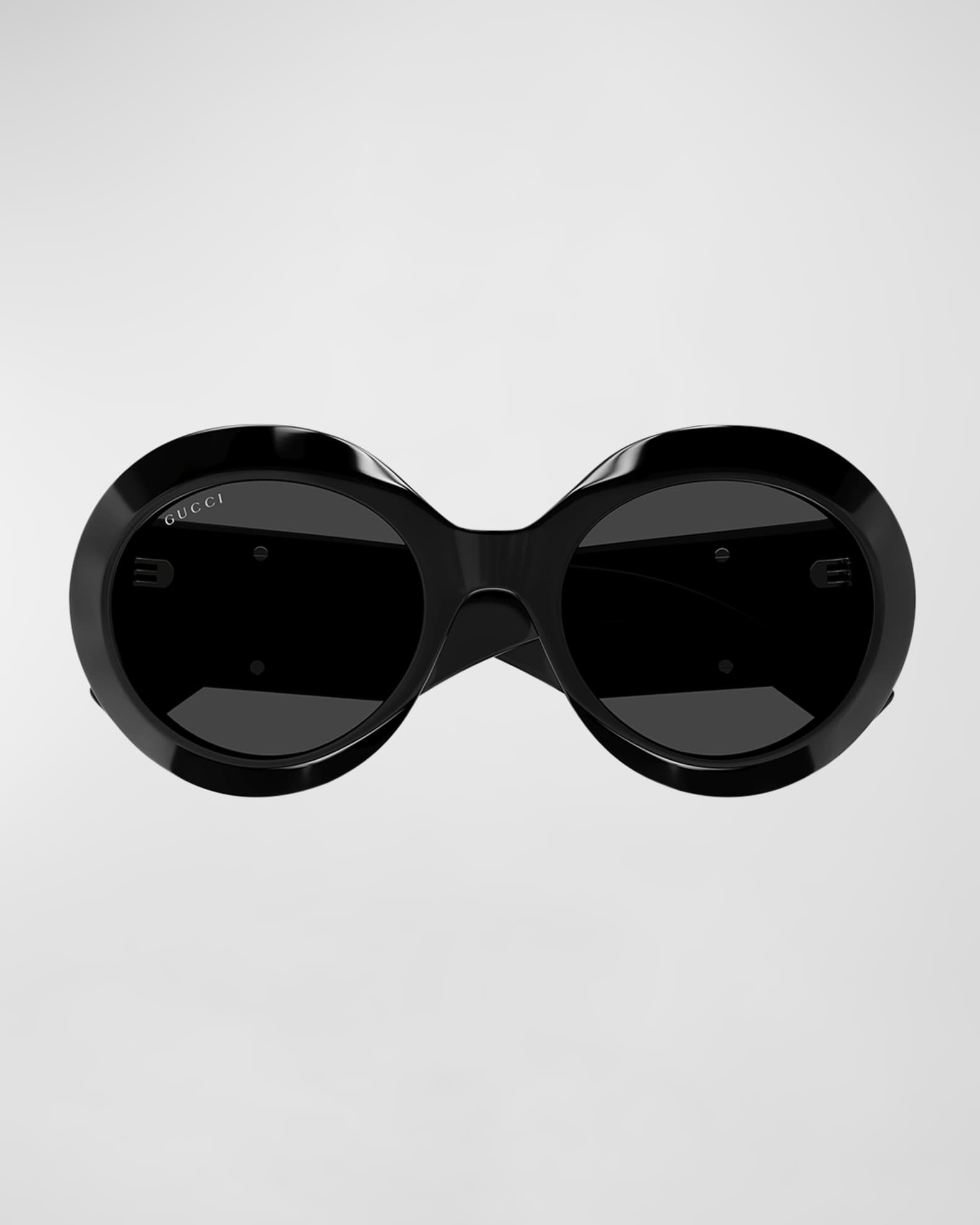 サングラス Gucci Round Frame Sunglasses In Acetate Round-frame sunglasses in black acetate | GUCCI® US