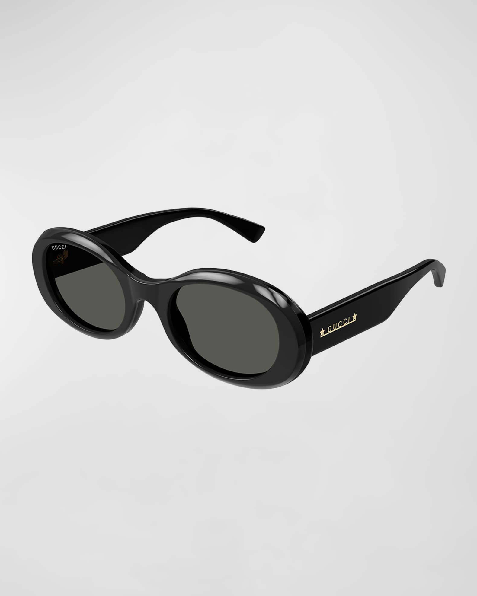 Logo Acetate Oval Sunglasses  0