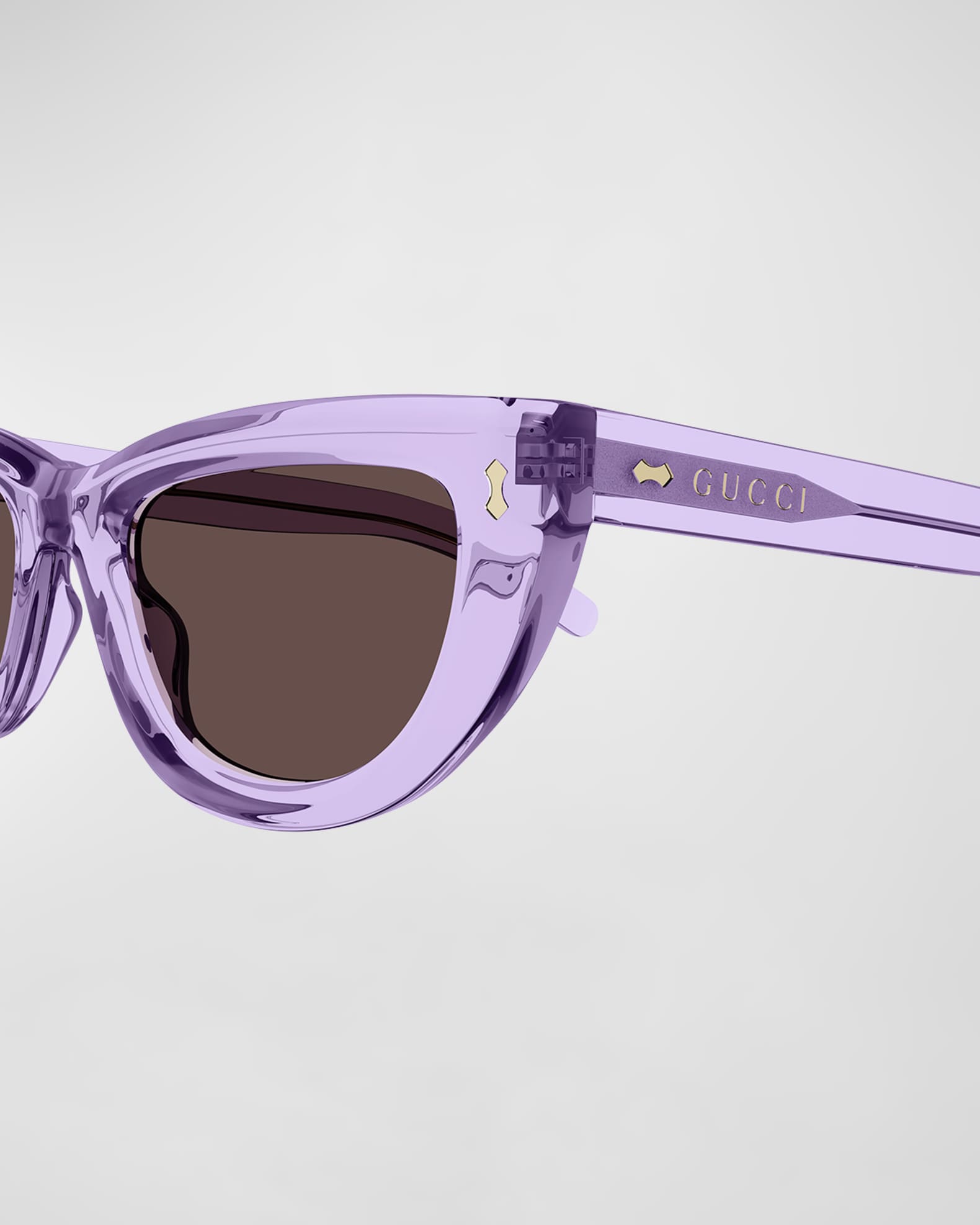 Gucci Logo Acetate Cat-Eye Sunglasses | Neiman Marcus