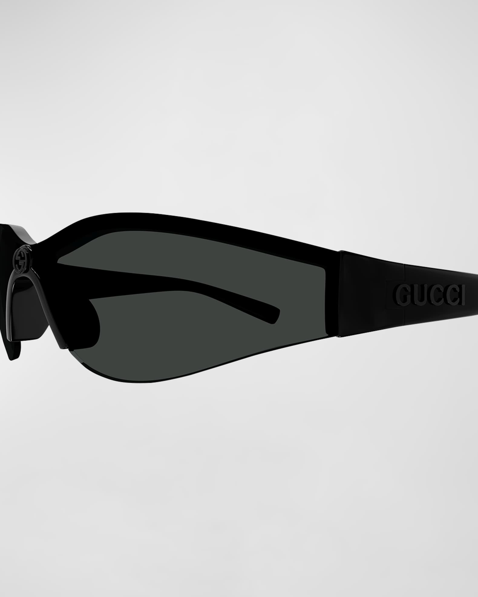 Logo Plastic Shield Sunglasses  1