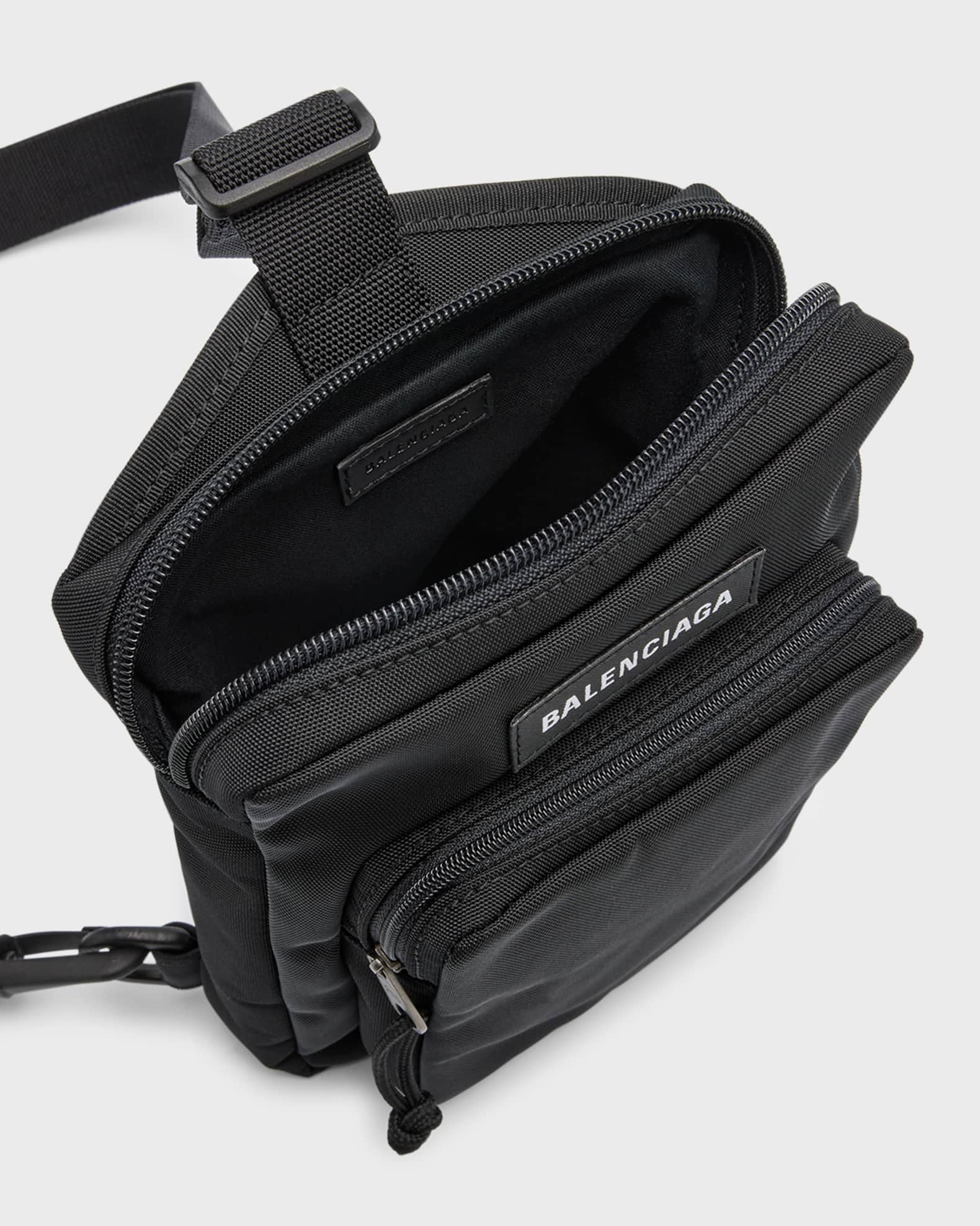 Men's Downtown Leather Messenger Bag