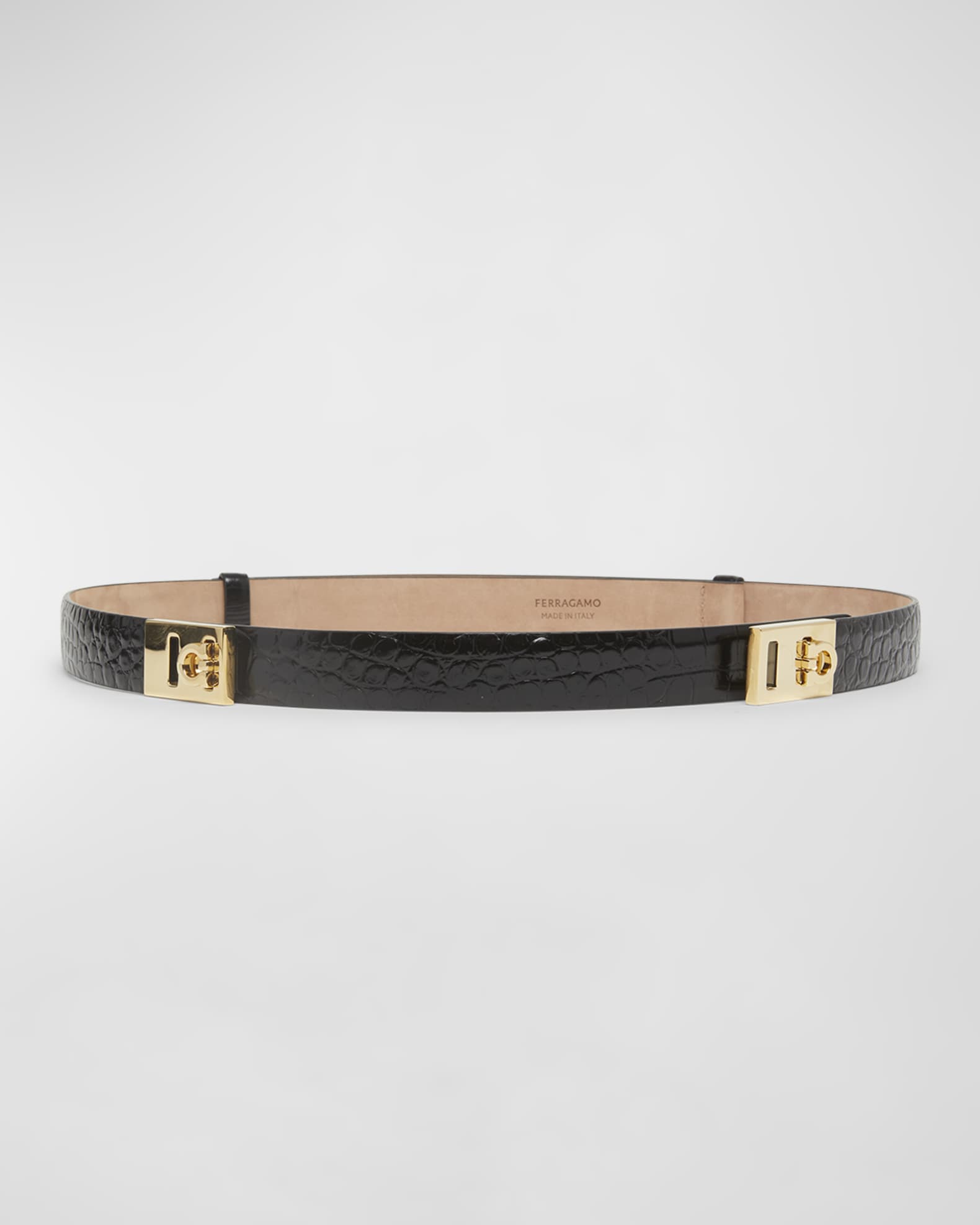 Ferragamo embossed belt outlet