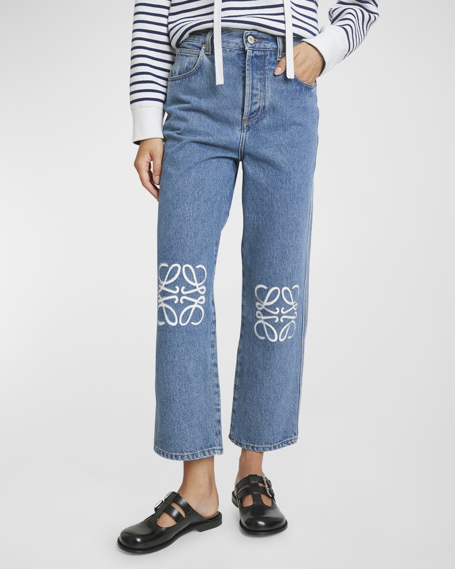 確実正規品】LOEWE ANAGRAM JEANS AF / BLK