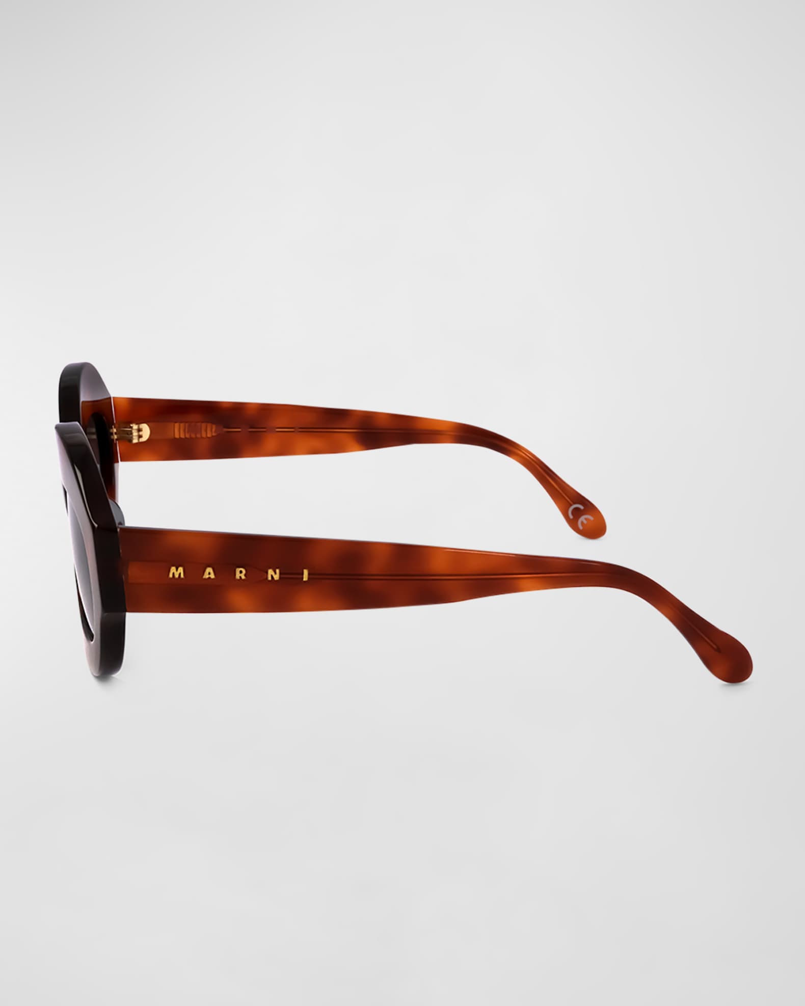Logo Acetate Oval Sunglasses  1