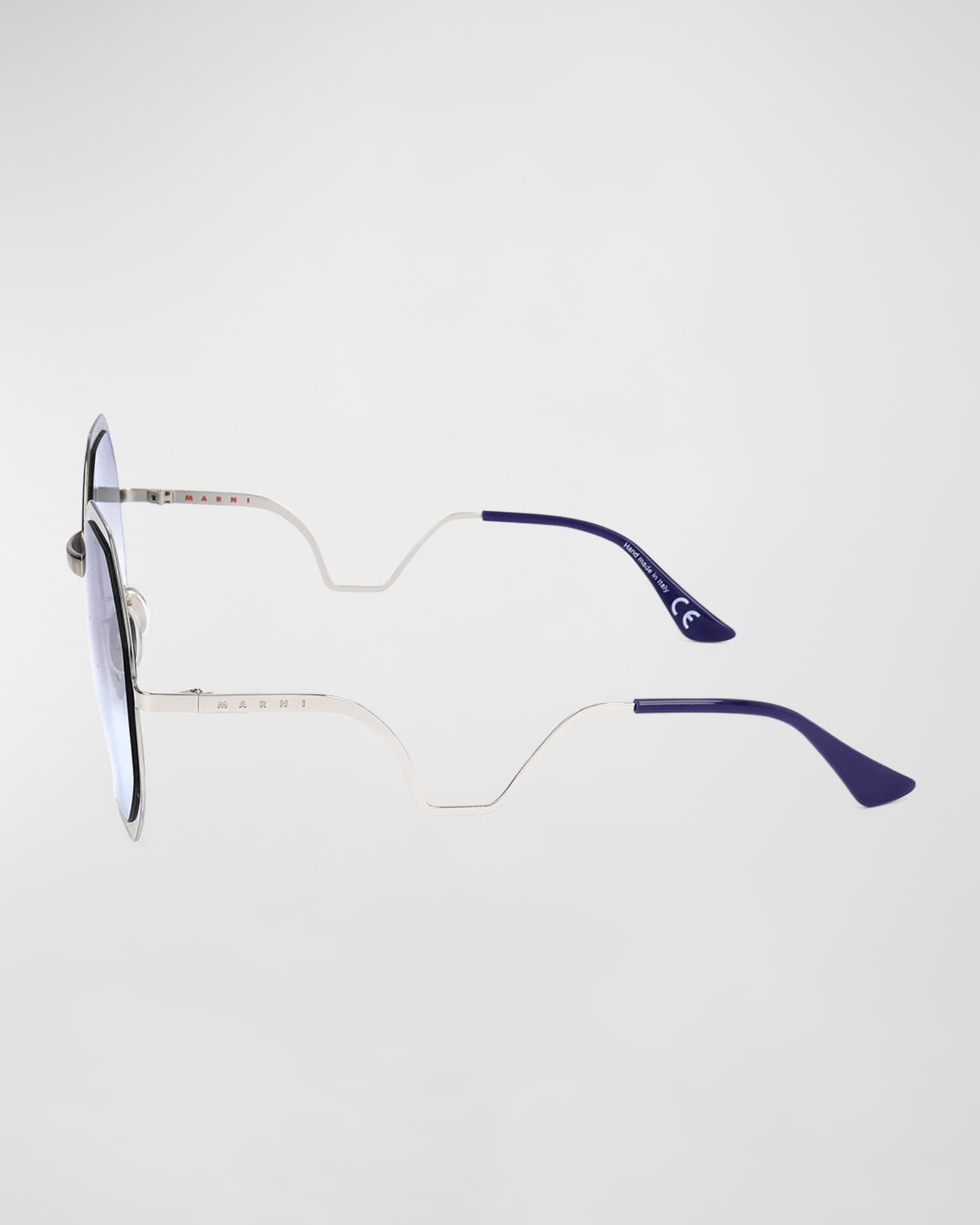 Geometric Metal Round Sunglasses  1