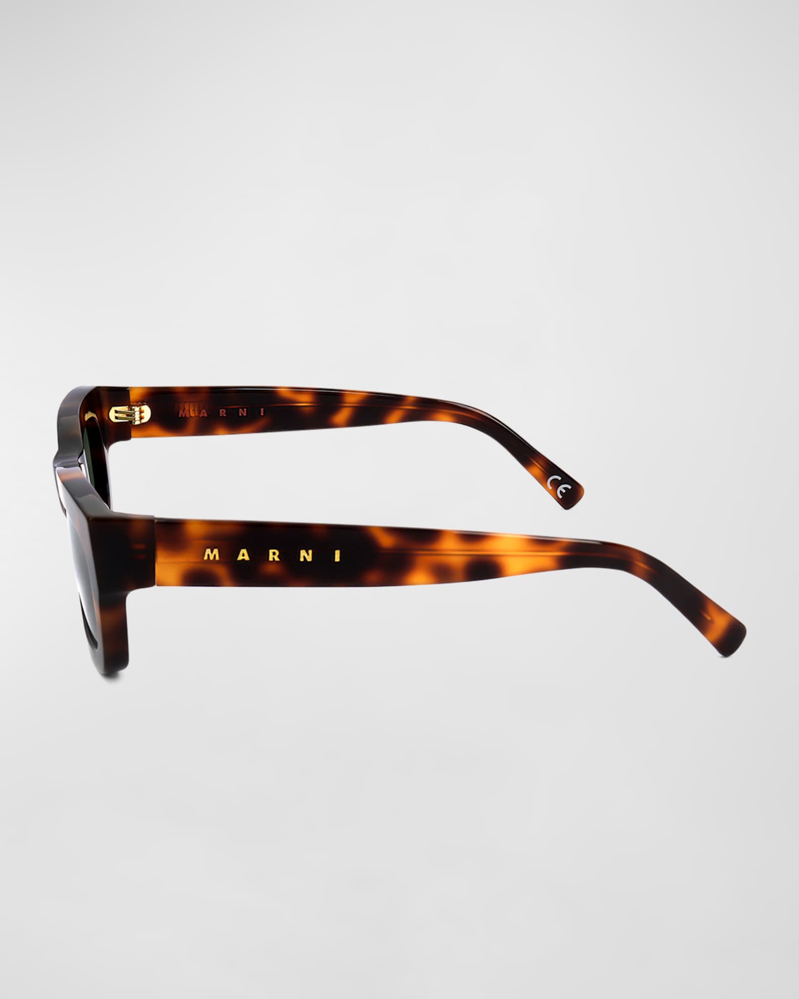 Logo Acetate Rectangle Sunglasses  1