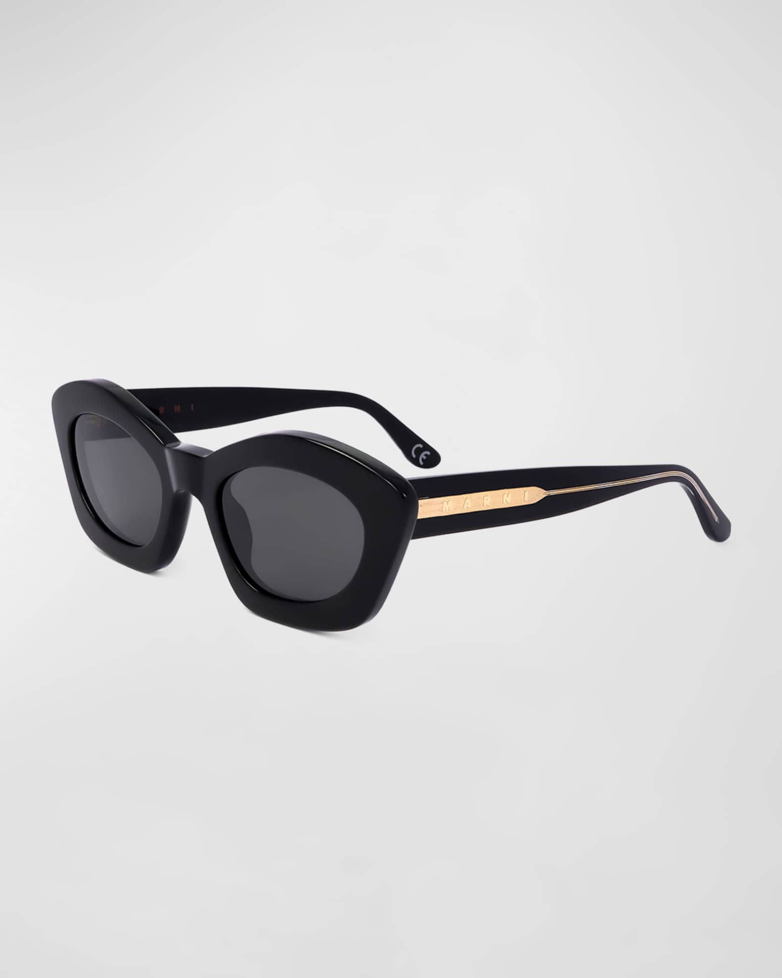Logo Acetate Cat-Eye Sunglasses  0