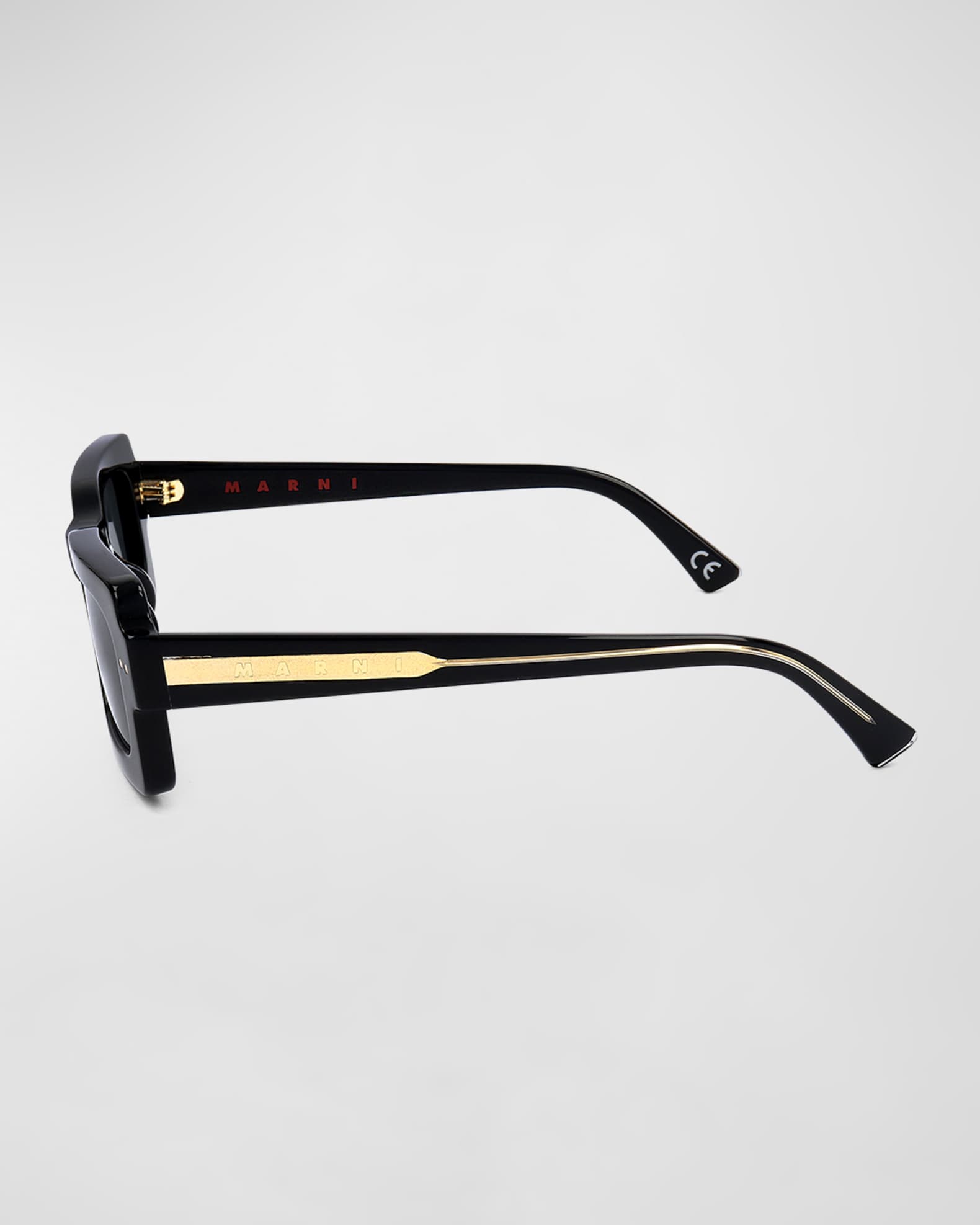 Logo Acetate Rectangle Sunglasses  1